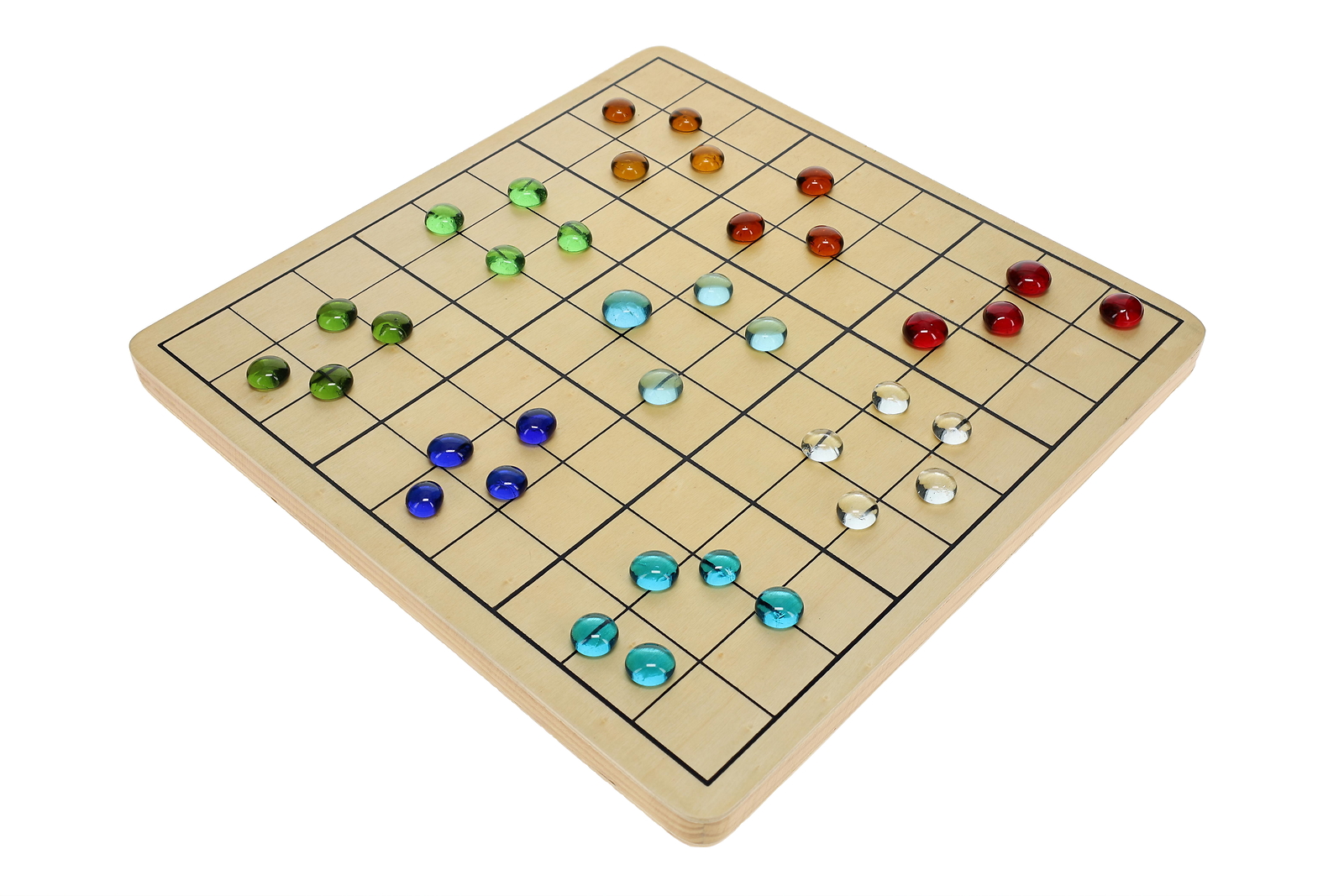 Color Sudoku Board Game with 2 Boards and multicolored Glass Stones