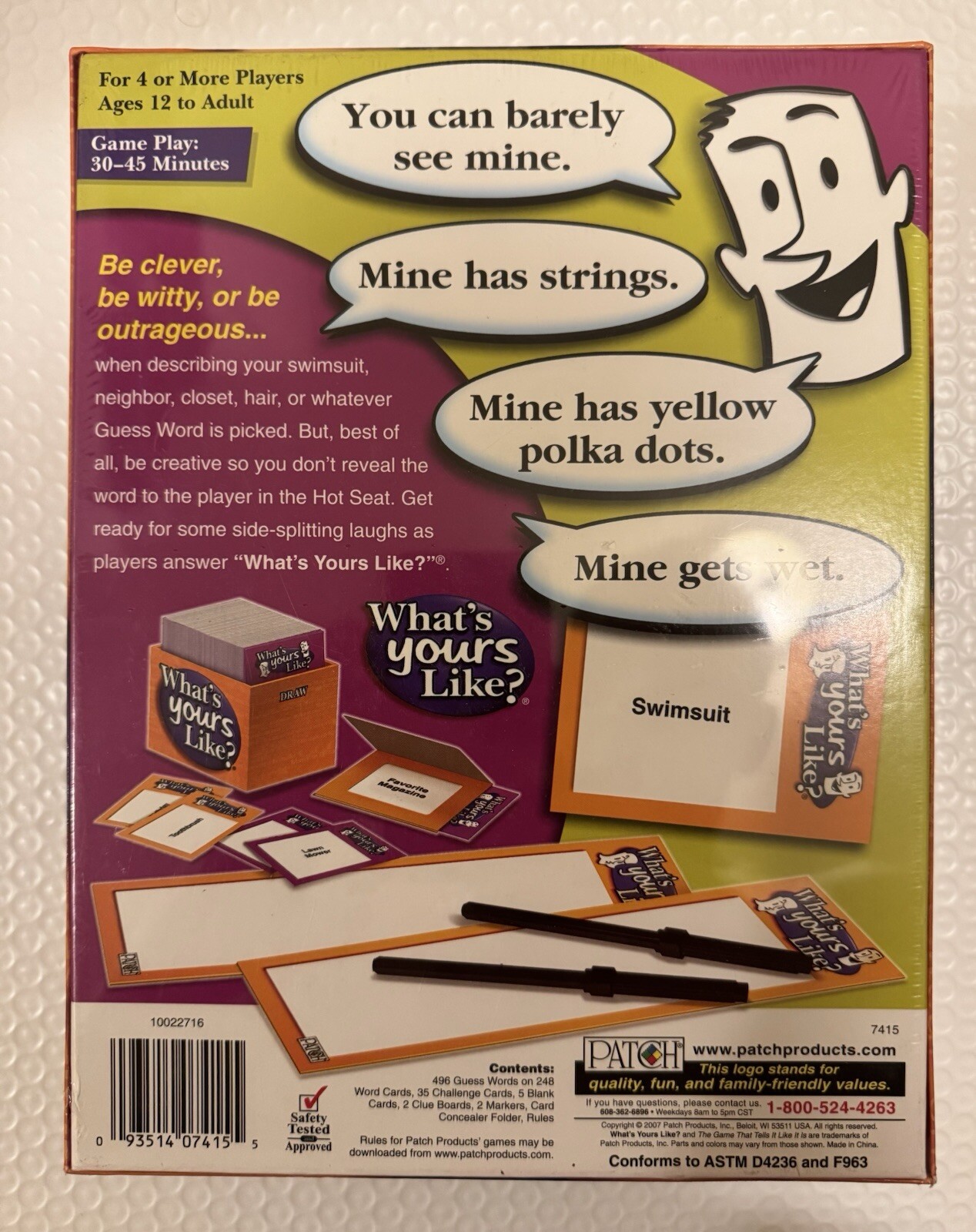 WHAT’S YOURS LIKE? Game by PlayMonster – Brand New and Unopened