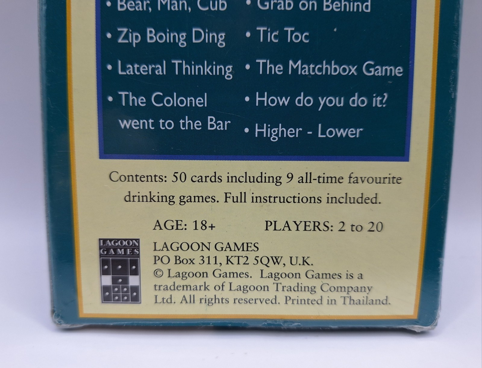 Adult Drinking Games Compendium Vol.2 Cards Lagoon Games 9 Different Games NEW