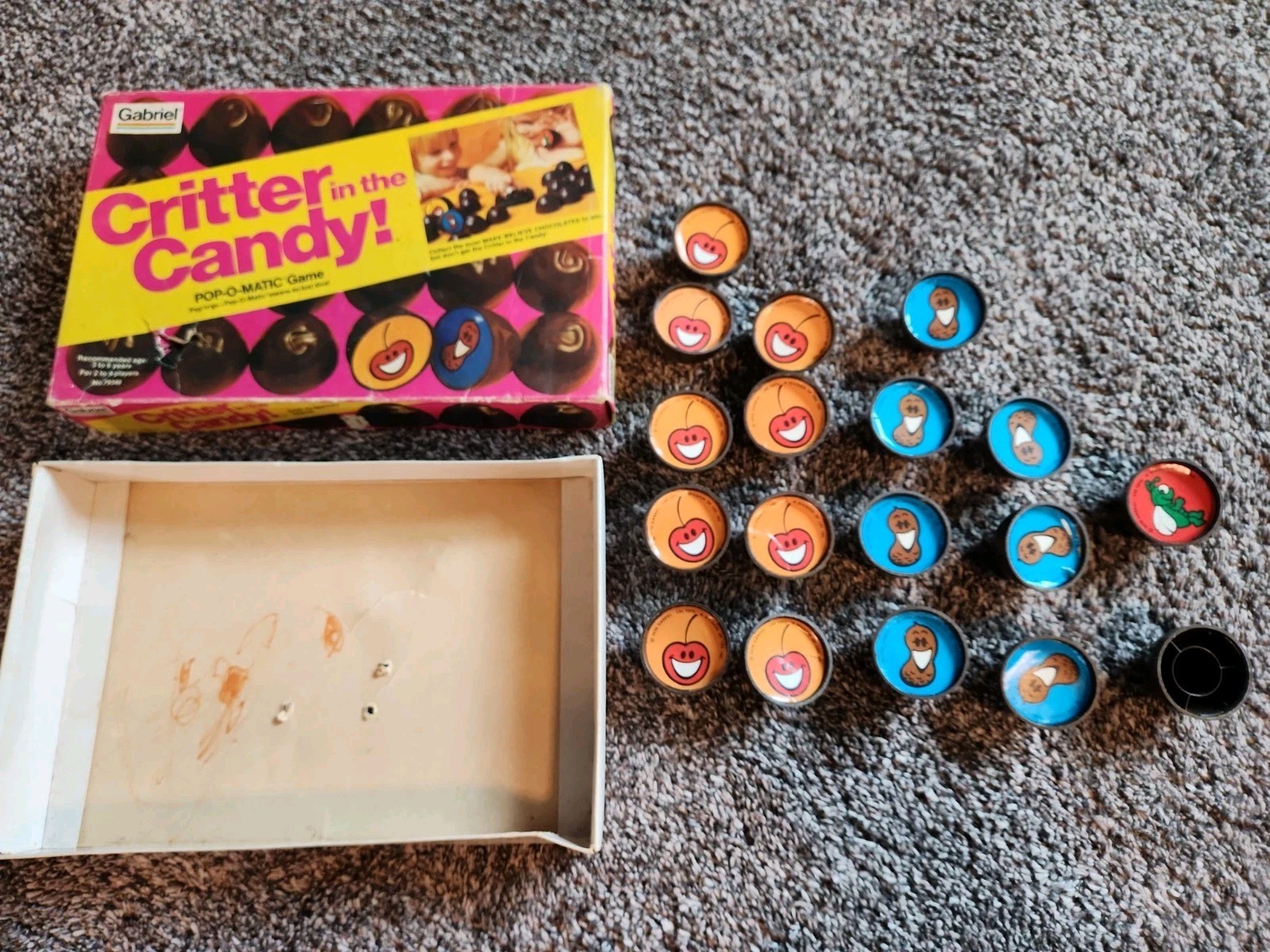 Vintage 1981 Critter In The Candy Pop-O-Matic Gabriel Game