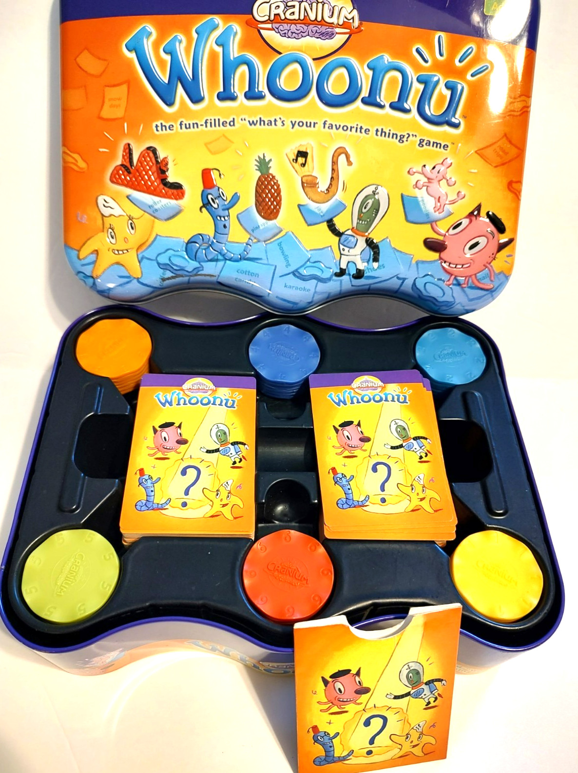 Cranium Whoonu Tin Edition Game 2005 Best Toy Award Complete No Instructions