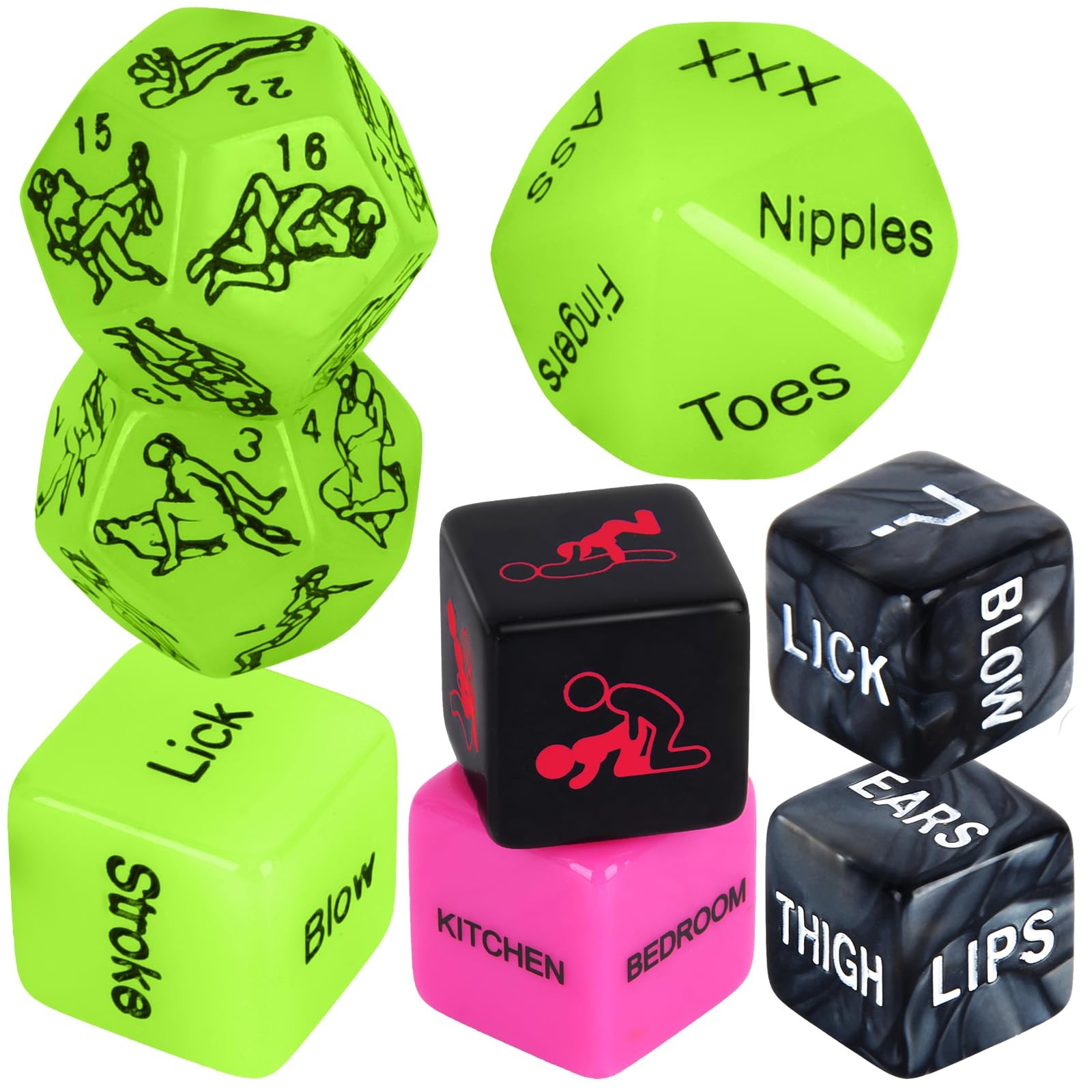 Sex Dice, Sex Game Positon Dice Adult Game for Date Night Positions Game, Cou…