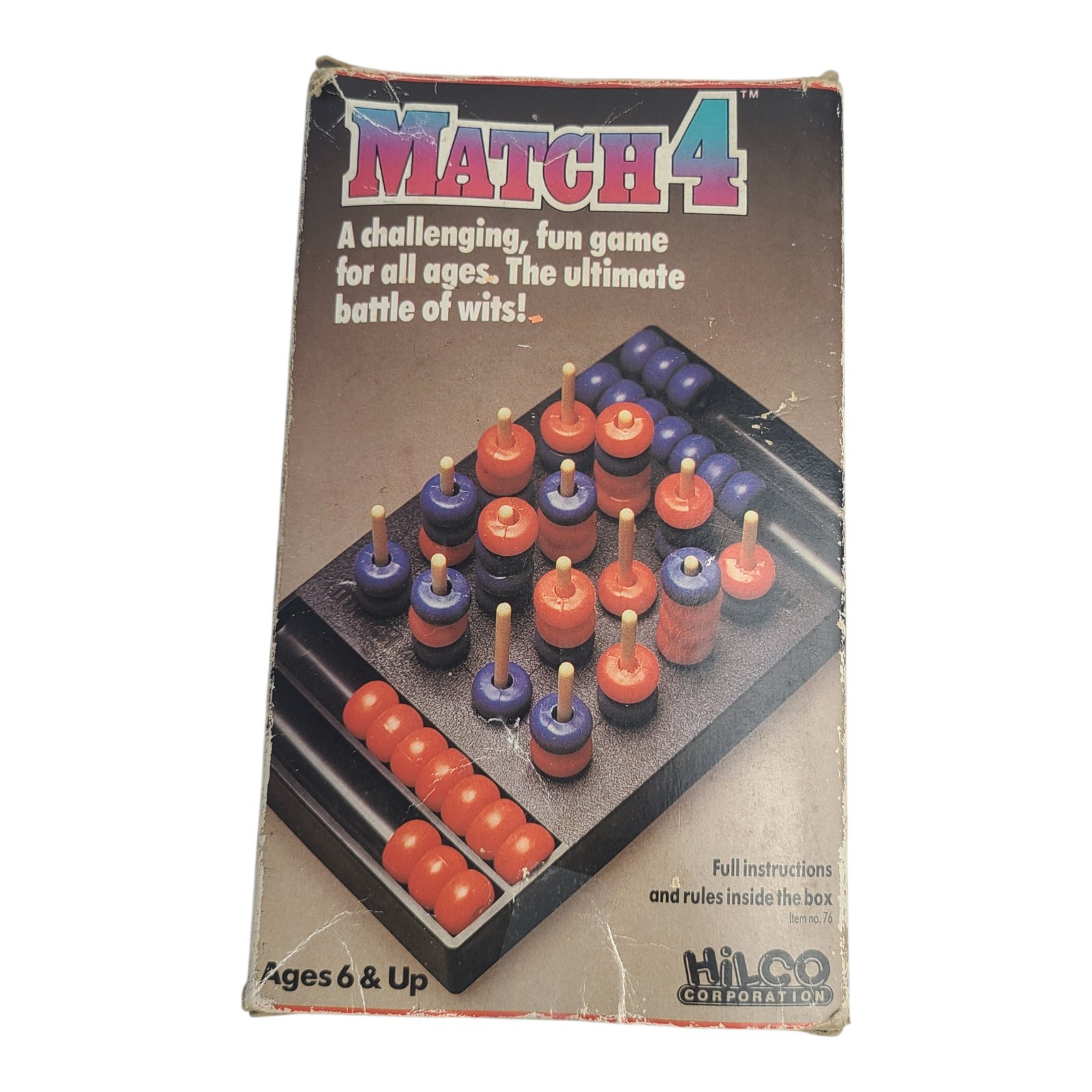 VTG Hilco Match 4 Strategy Board Game The Ultimate Battle of Wits Complete Box