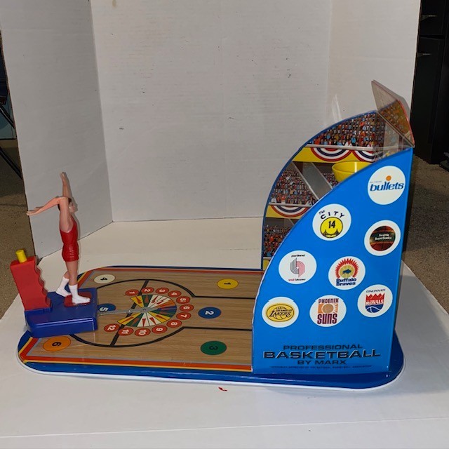 1971 MARX Toys #6230 Official NBA Set Shot Basketball Shooting Game RARE w/ Box