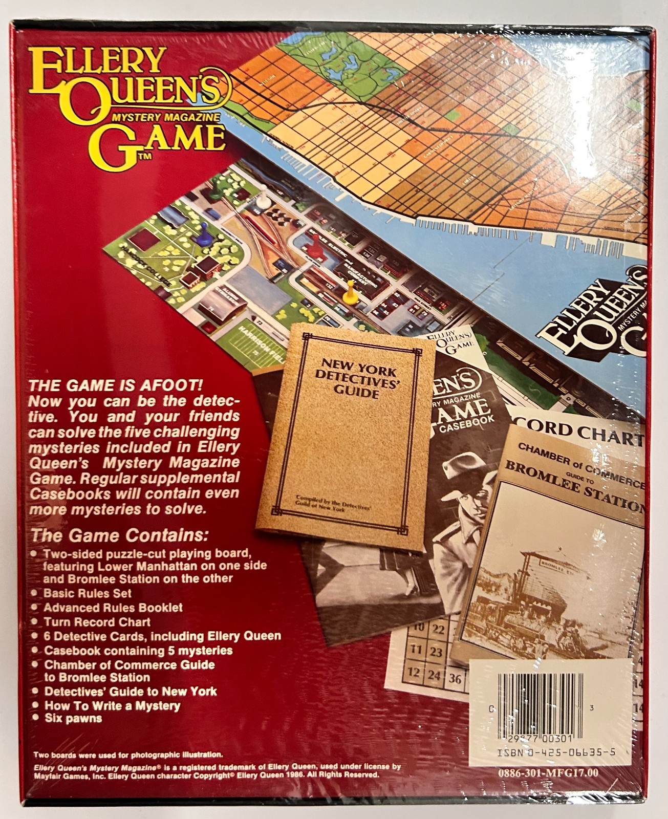 Mayfair Games Ellery Queen’s Mystery Magazine Game with 2 Supplement NEW