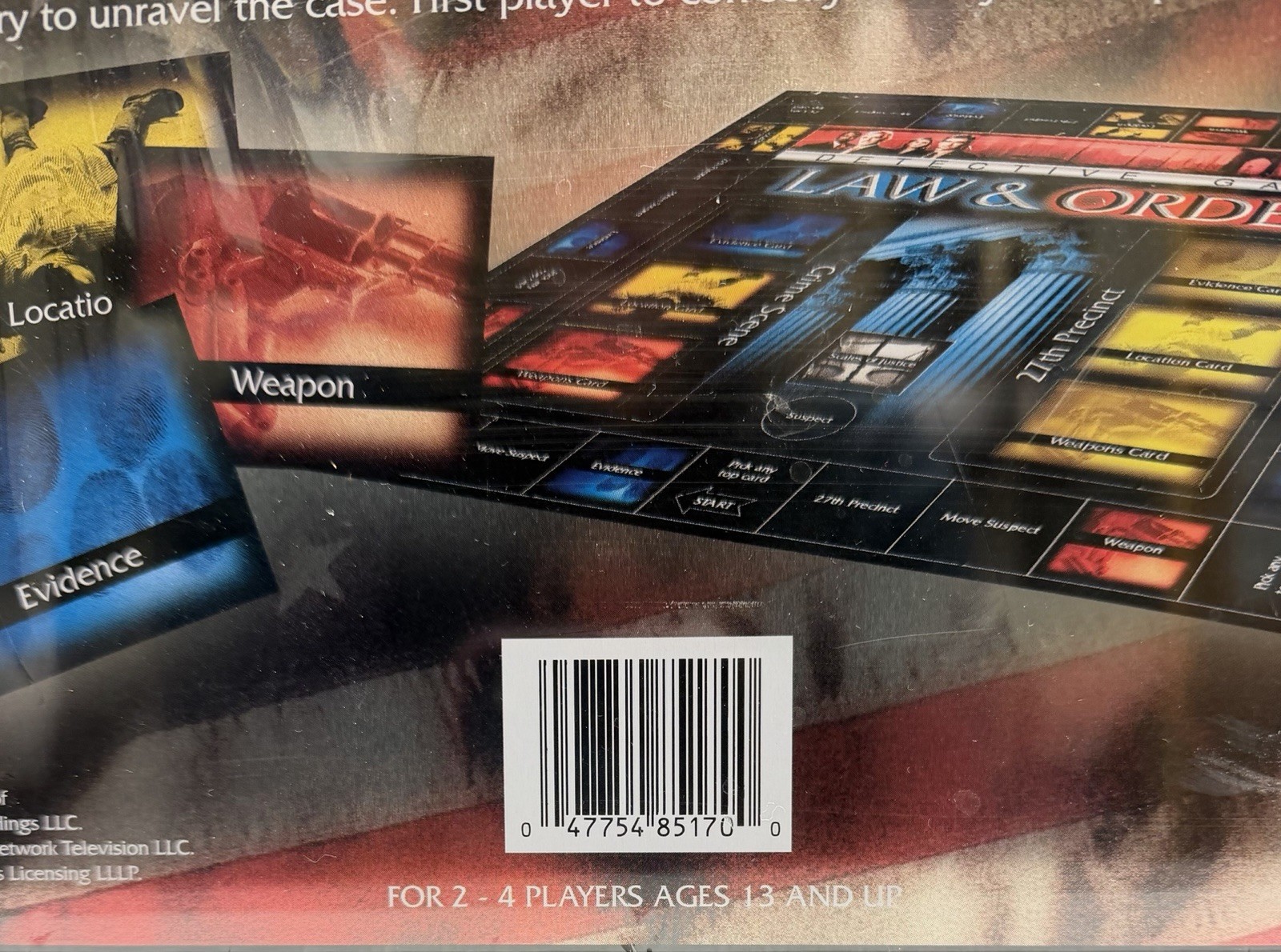 New! Law & Order Game: Metal Tin #8517