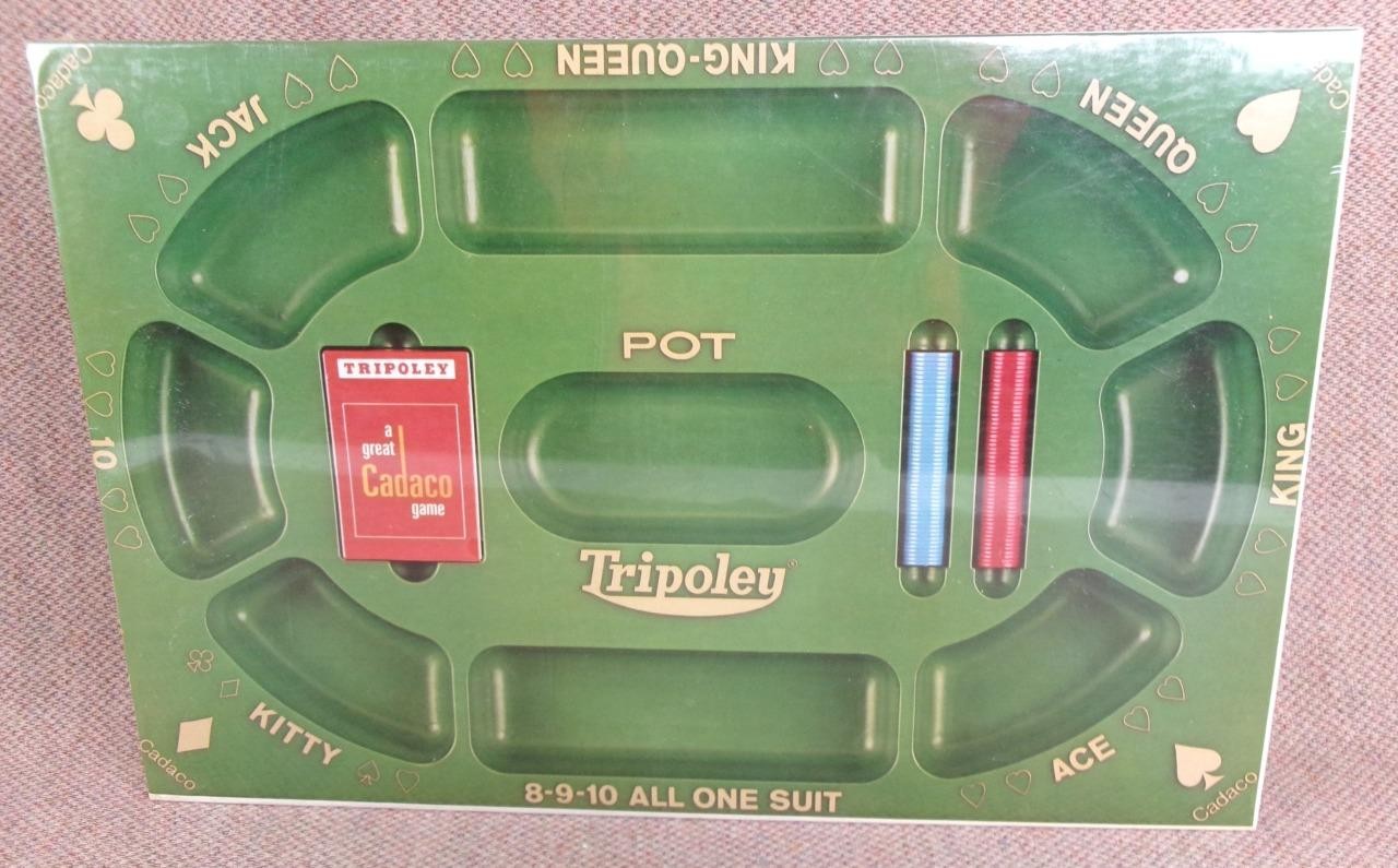 Vintage 1968 Cadaco TRIPOLEY No. 300 Special Edition Game Michigan Rummy Sealed