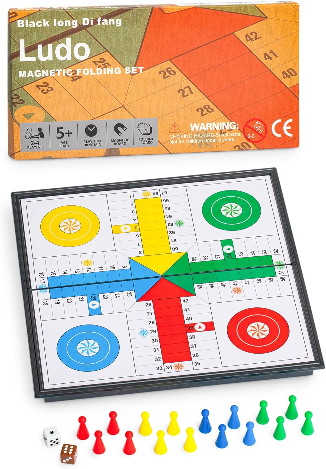 Ludo Magnetic Folding Travel Board Game Set – 9.75 Inches