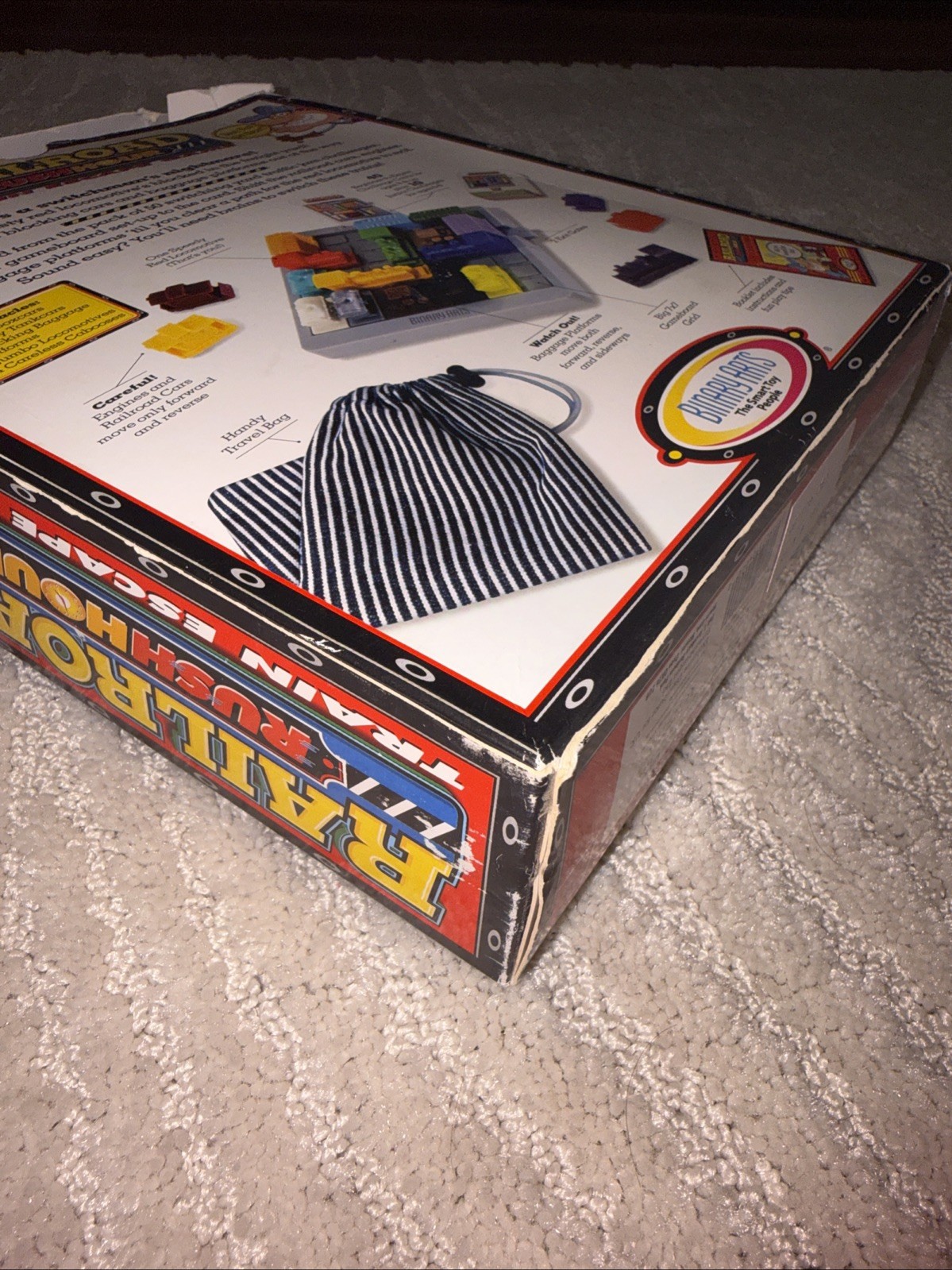 Vintage Railroad Rush Hour Game Binary Arts 1998 Train Escape Logic Puzzle Vtg