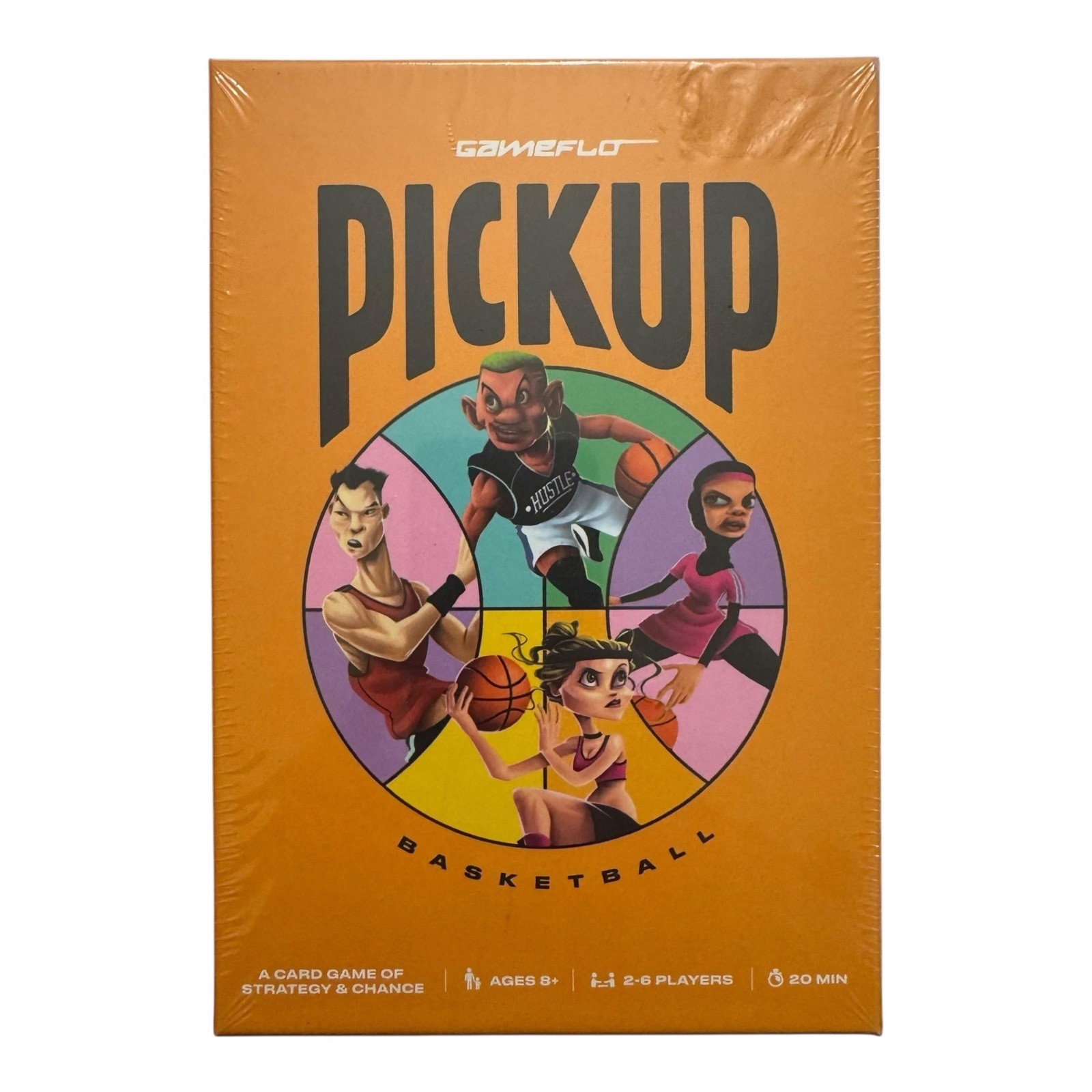 NEW GameFlo PICKUP Basketball Strategy Card Game 2-6 Players Factory Sealed