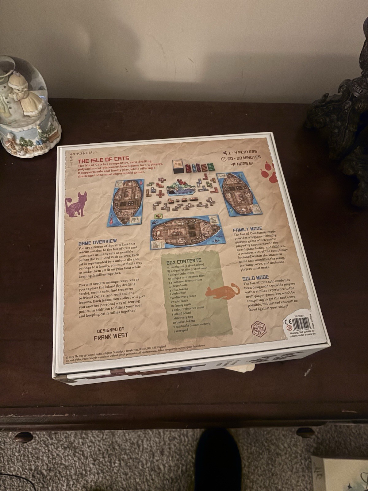 The City of Games The Isle of Cats Board Game 1-4 Players Ages 8+ 2019