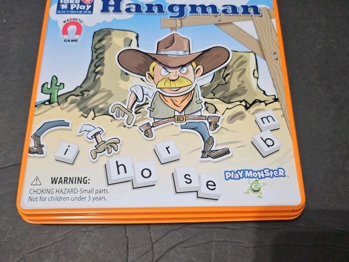 Take N Play Anywhere Board Game Hangman New Opened Box