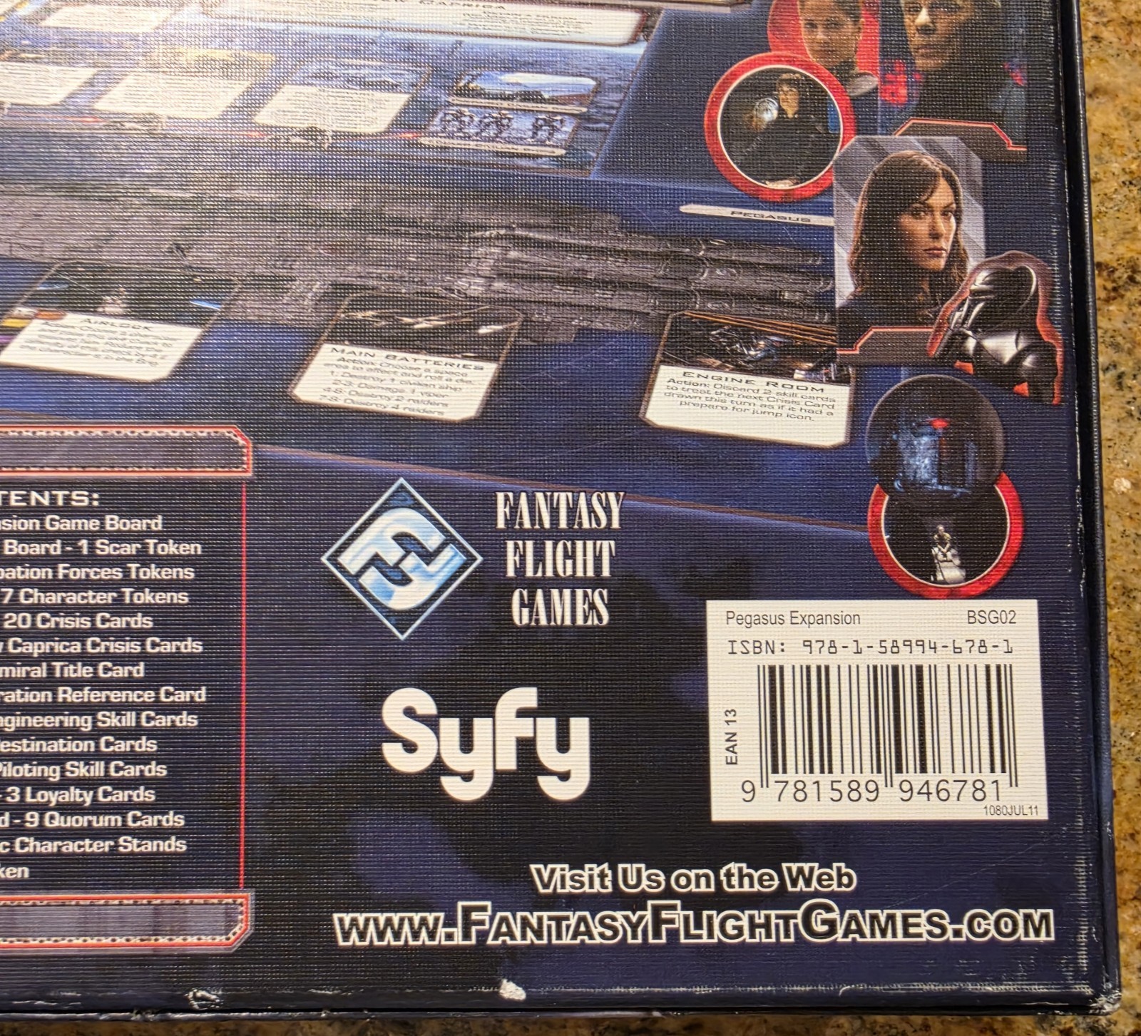 Battlestar Galactica: The Board Game Partial Pegasus Expansion Pack & Some Base