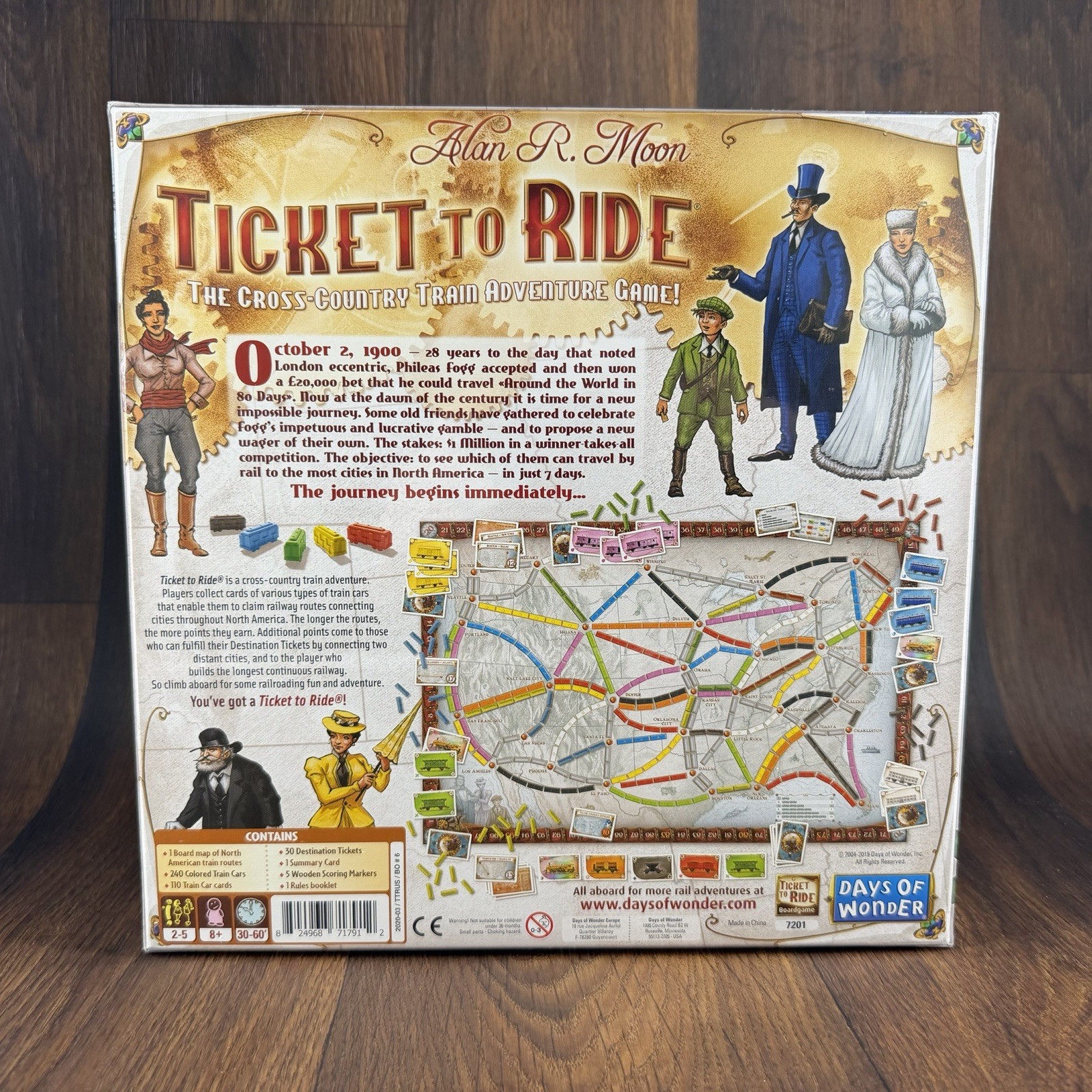 Days Of Wonder Ticket To Ride Board Game Alan R Moon – New/Sealed