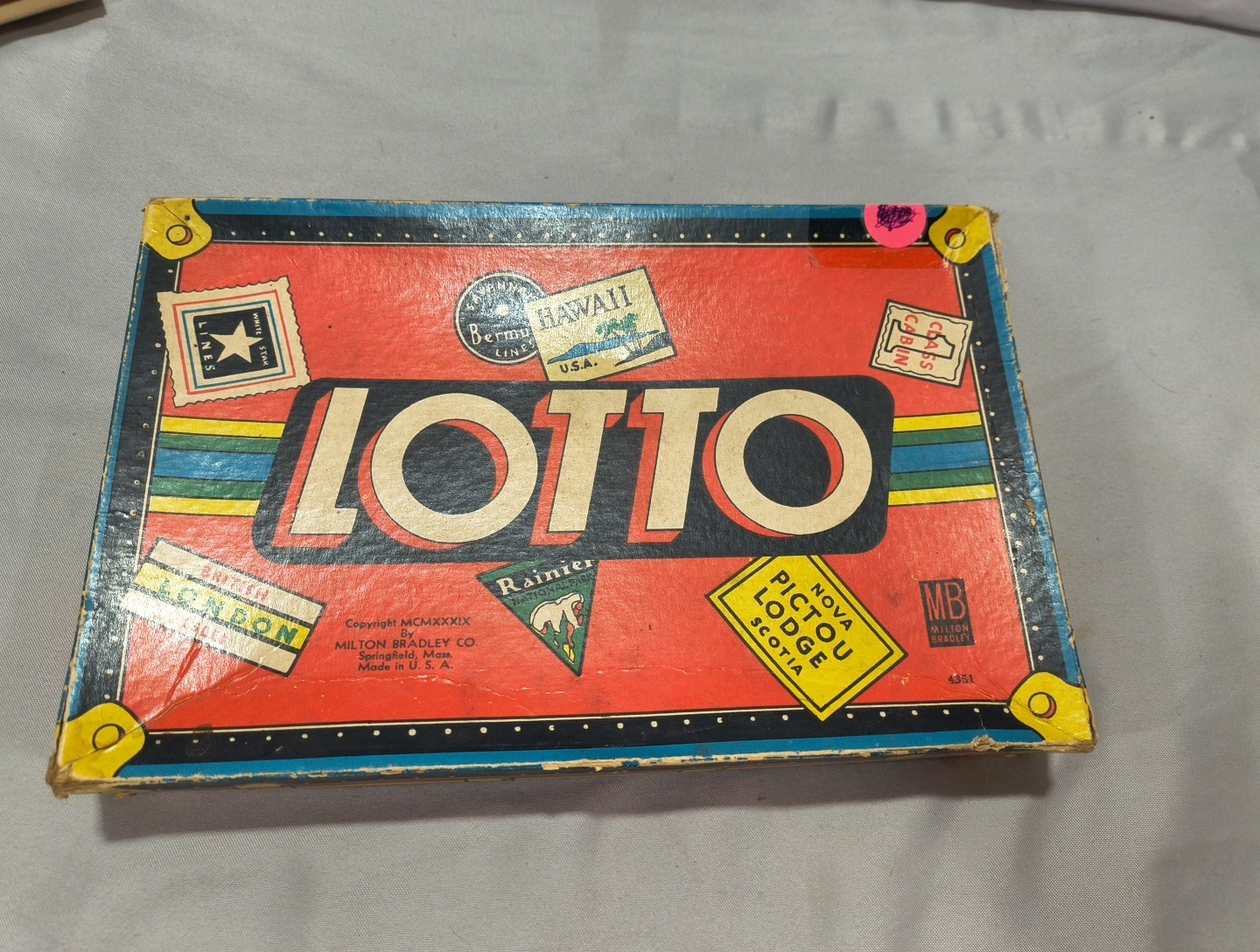 Vintage Lot (3) Board Games Backgammon(Cmplt) Flip Your Top(Cmplt) Lotto See Pic