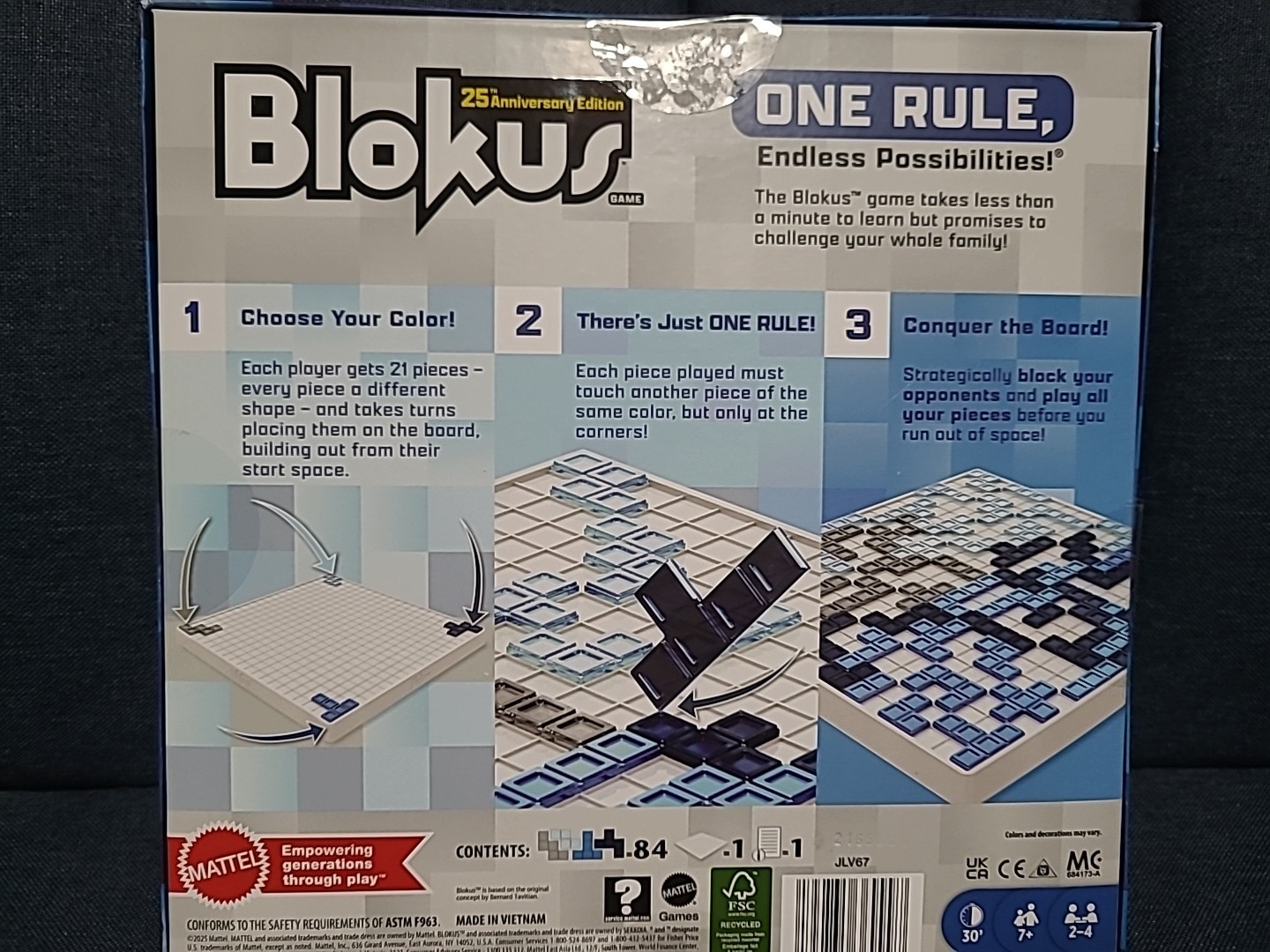Blokus 25th Anniversary Edition Board Game Brand NEW Mattel Family Fun