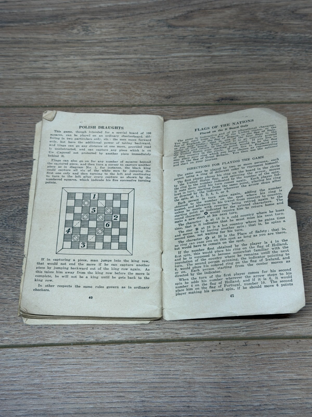 The Carrom Company 1940’s Carrom Game Boards Direction Booklet & Ephemera