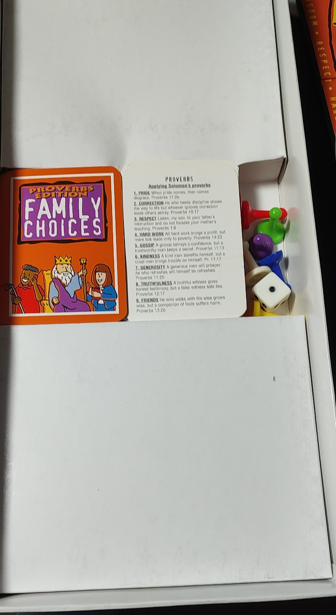 Proverbs Edition of Family Choices, by Faith, Kids Ages 7 and up, 3-6 players