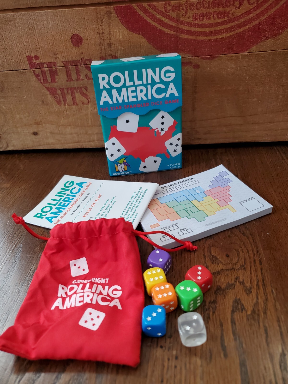 Rolling America, The Star Spangled Dice Action Game Complete