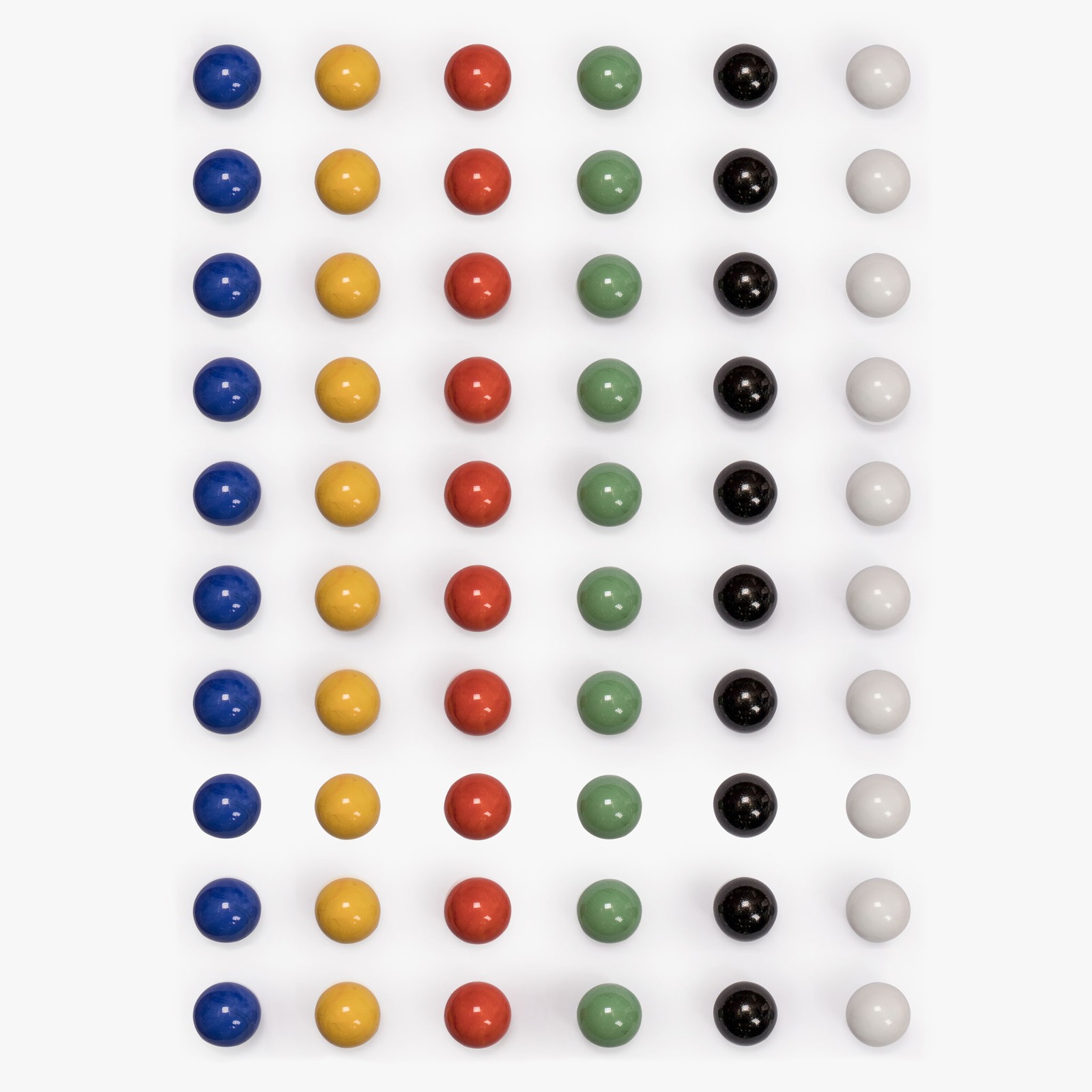 60 Pieces Chinese Checkers Marbles Set with Solid Colors – 16 Millimeters