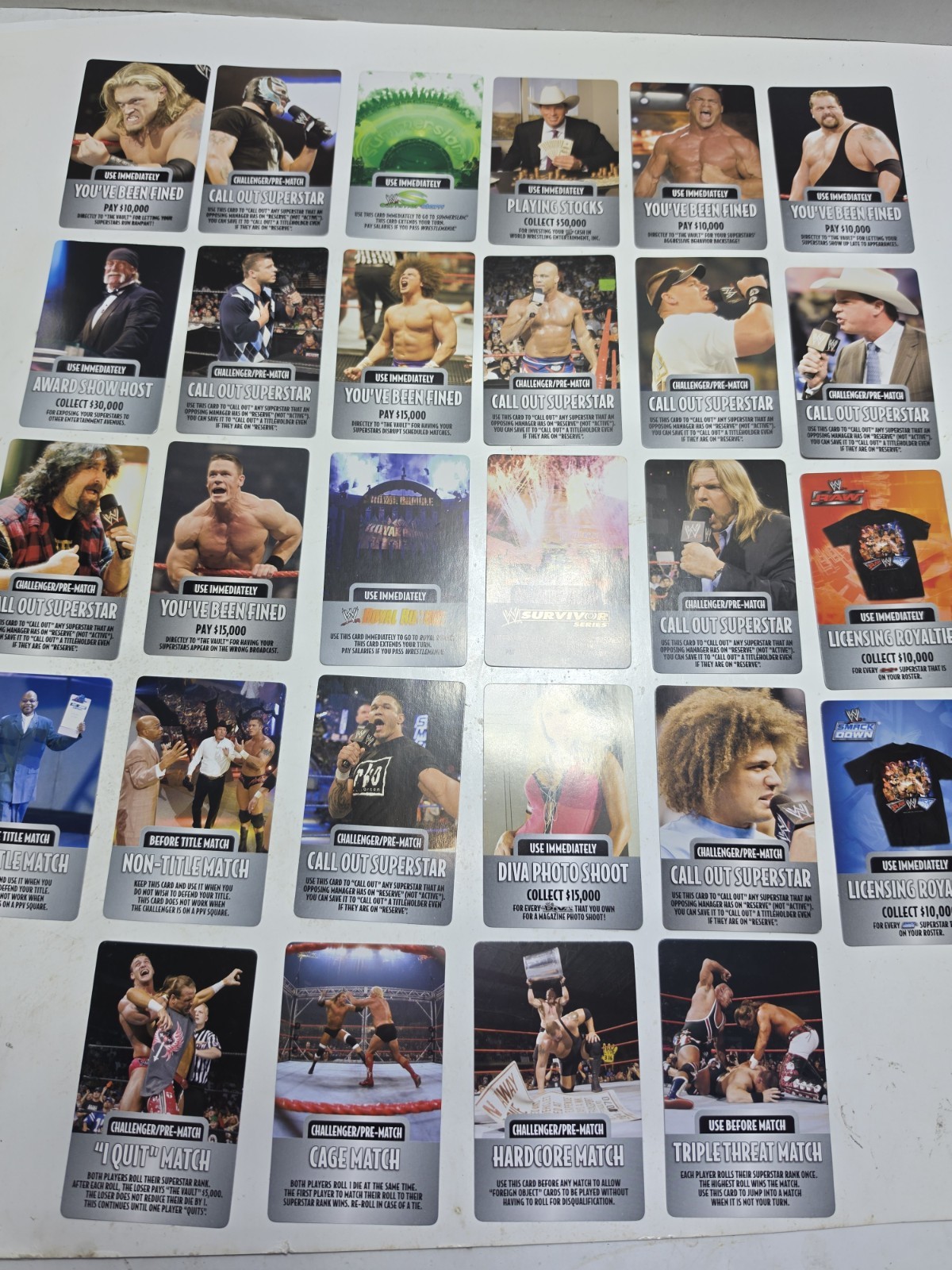 WWE DVD Board Game 2nd Edition Wrestling Raw Smackdown w/ Cards 2006 Complete