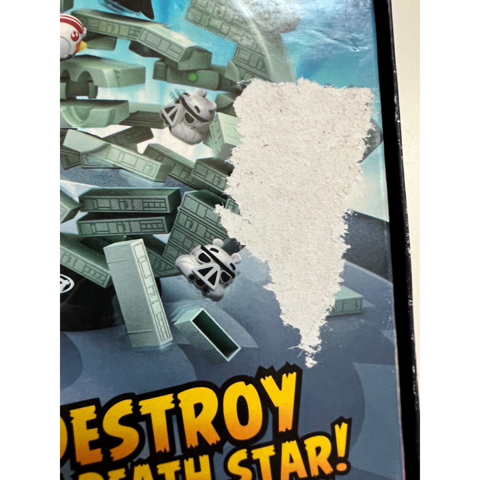 Hasbro Angry Birds Star Wars Jenga Death Star Game A2845 Exclusive Chewie Figure