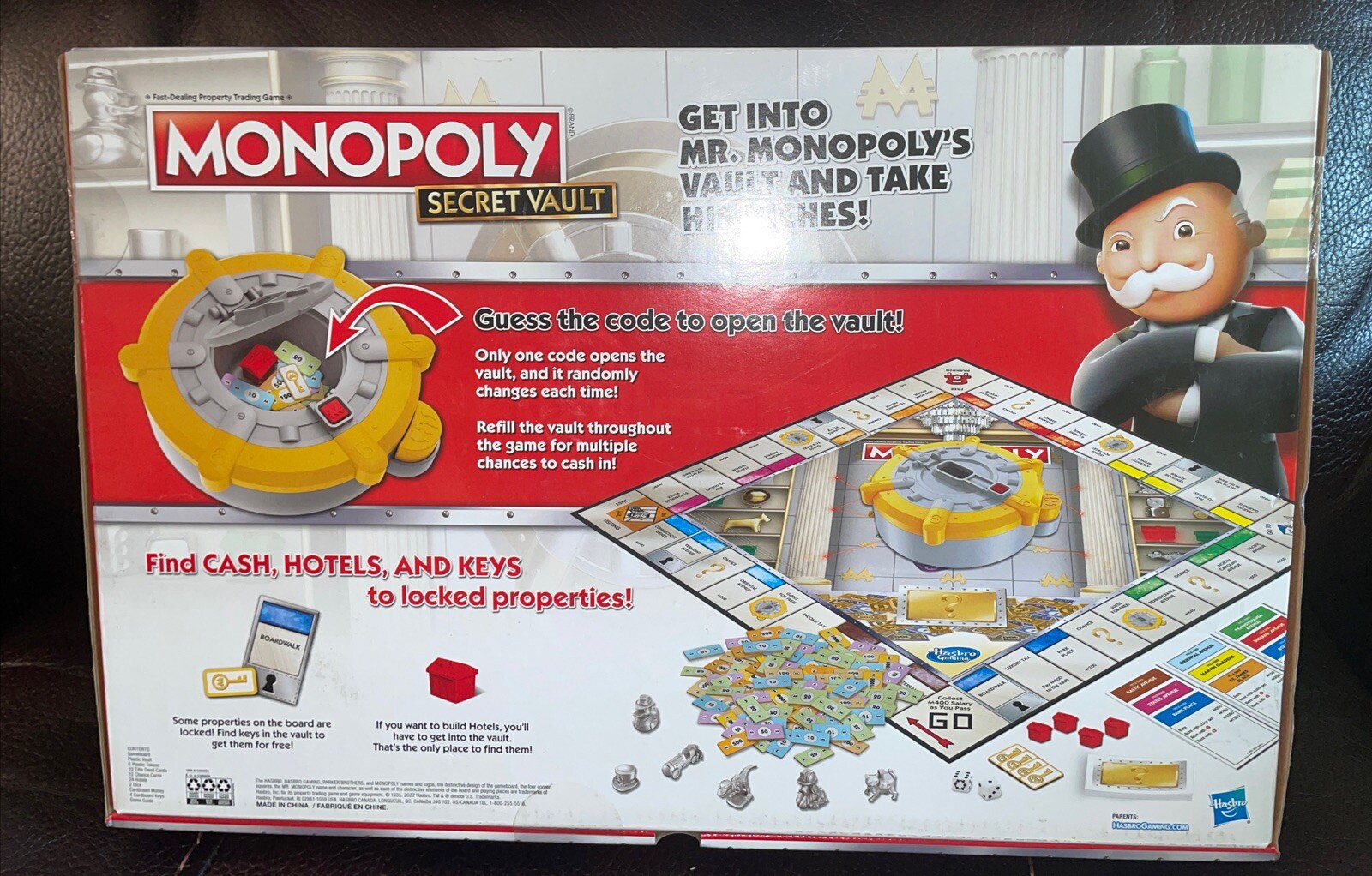 MONOPOLY Secret Vault Board Game Crack The Code and Get Rich BRAND NEW