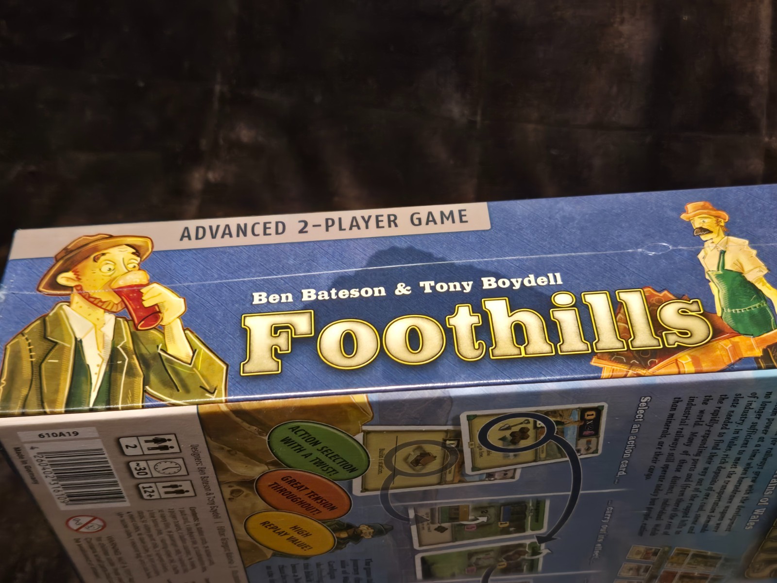 FOOTHILLS Game by Lookout Games ~ 2 Player Strategy Game-SEALED