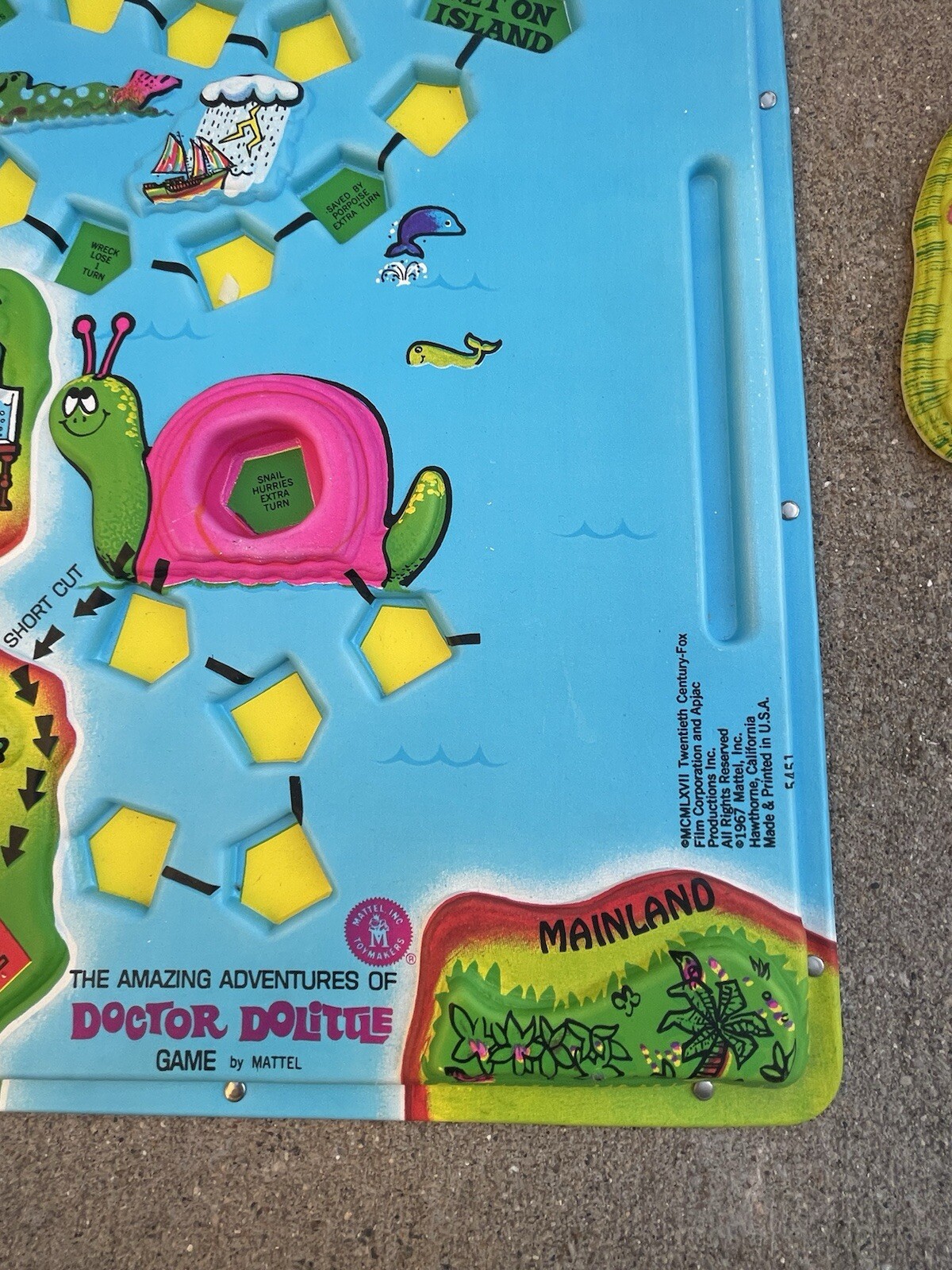 Vintage 1967 The Amazing Adventures Of Doctor Dolittle 3-D Board Game RARE Nice!