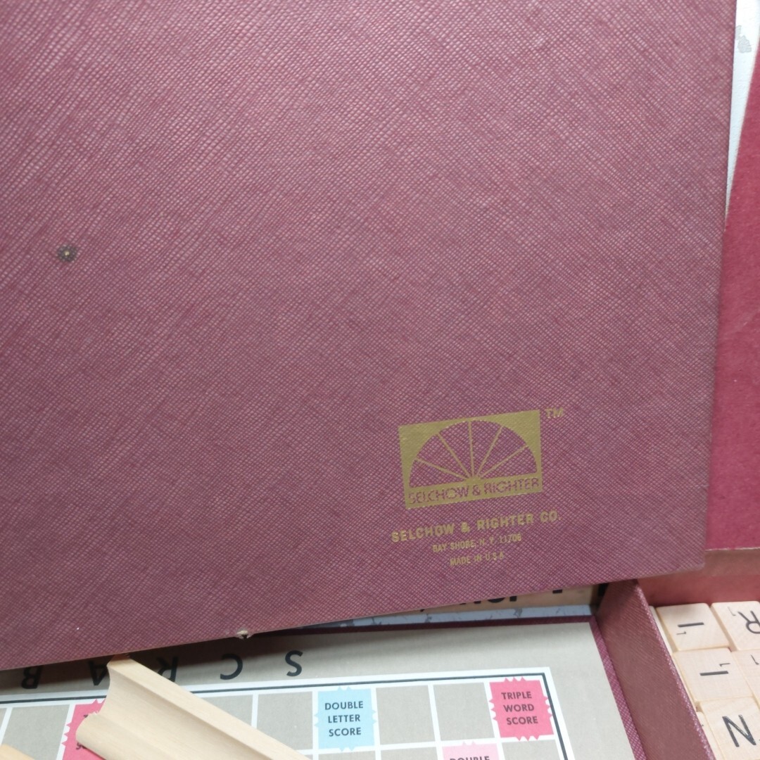Selchow & Righter 1976 Vintage Scrabble Crossword Game Complete in Box