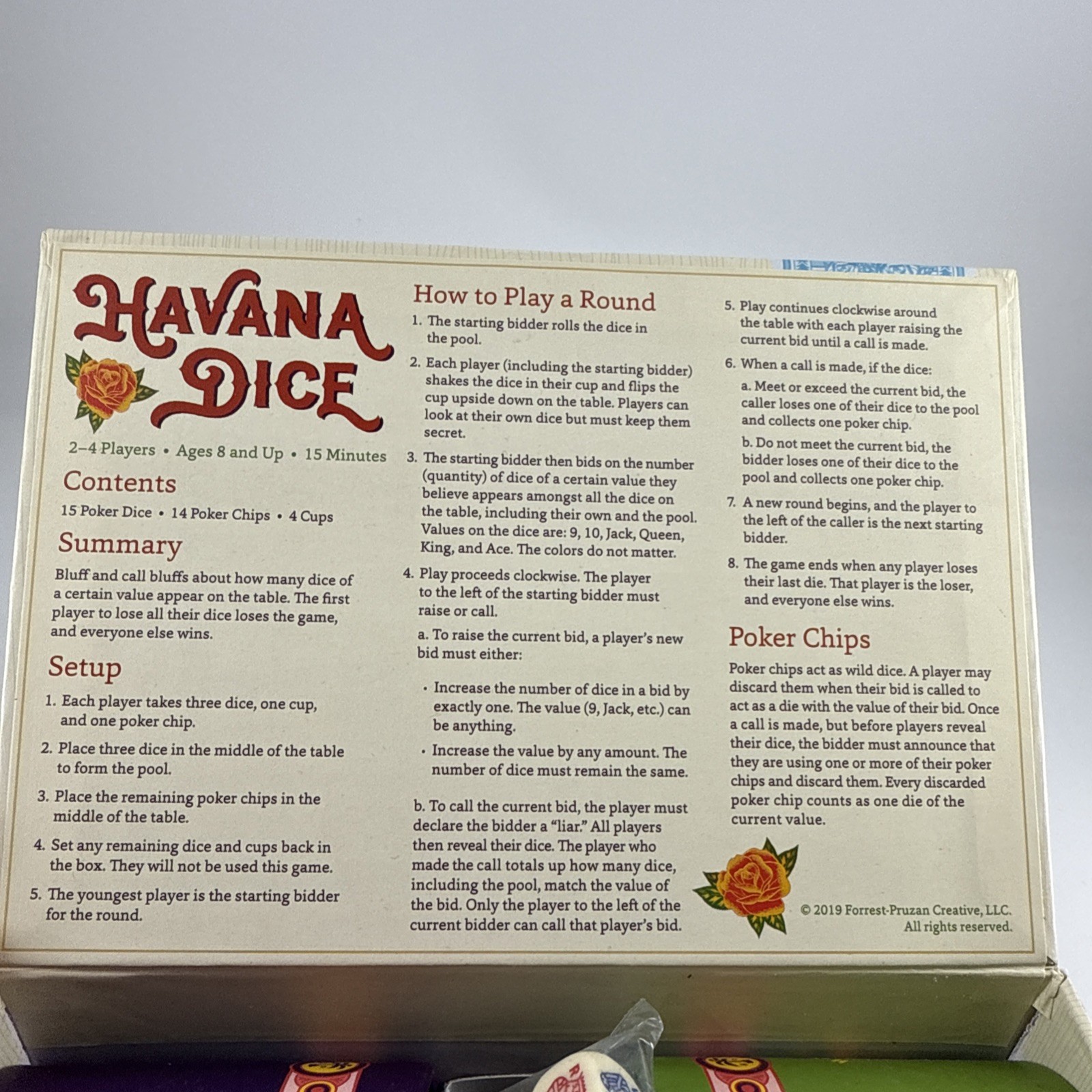 Havana Dice: A Classic Game of Luck and Deception (Liar’s Dice Game) 2-4 players