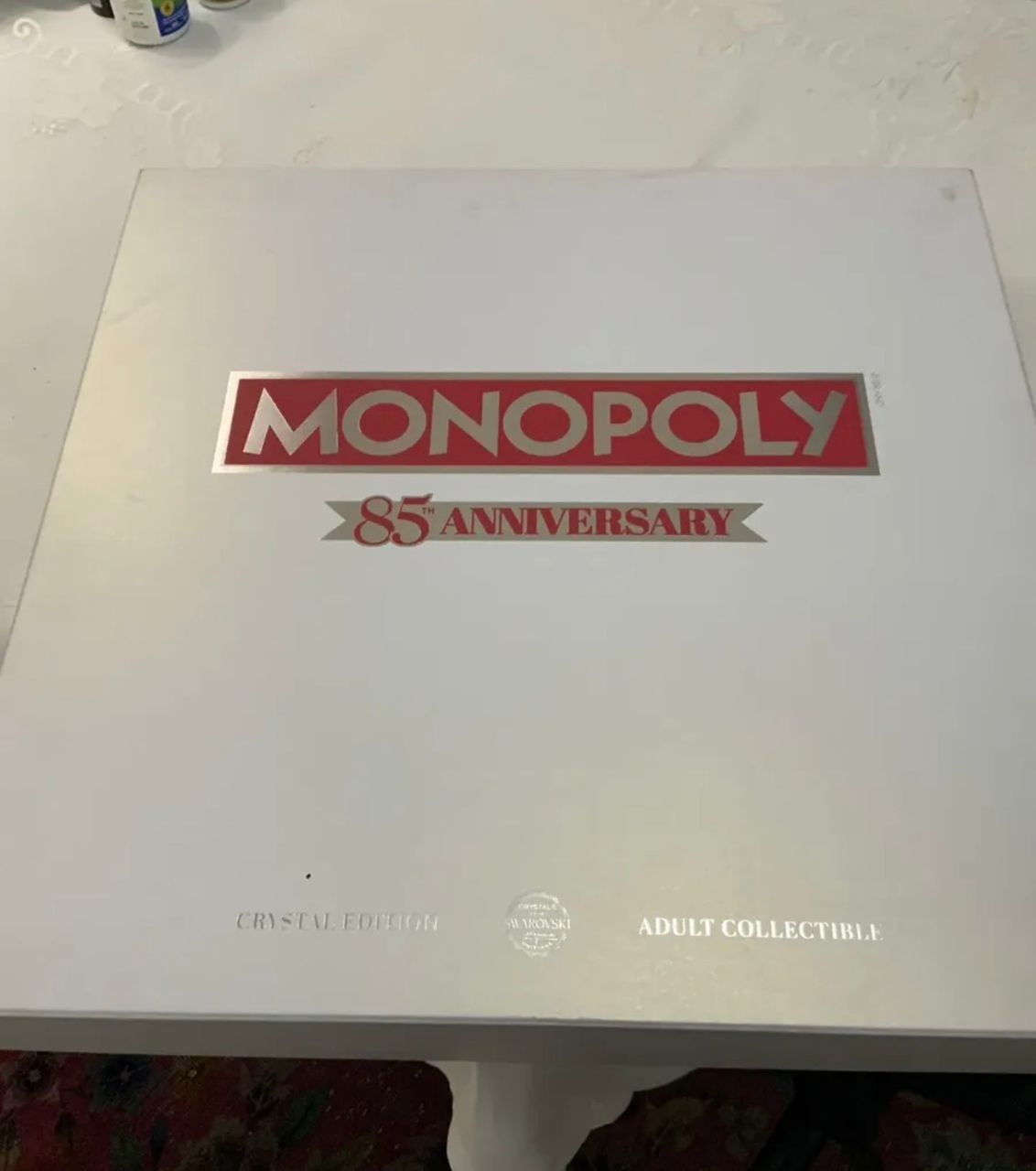 💎Monopoly 85th Anniversary Edition Board Game Swarovski Crystals Clear /500