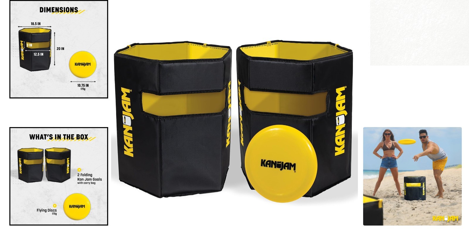 All-Weather Foldable Disc Toss Game with Carry Bag – Unleash Outdoor Joy!