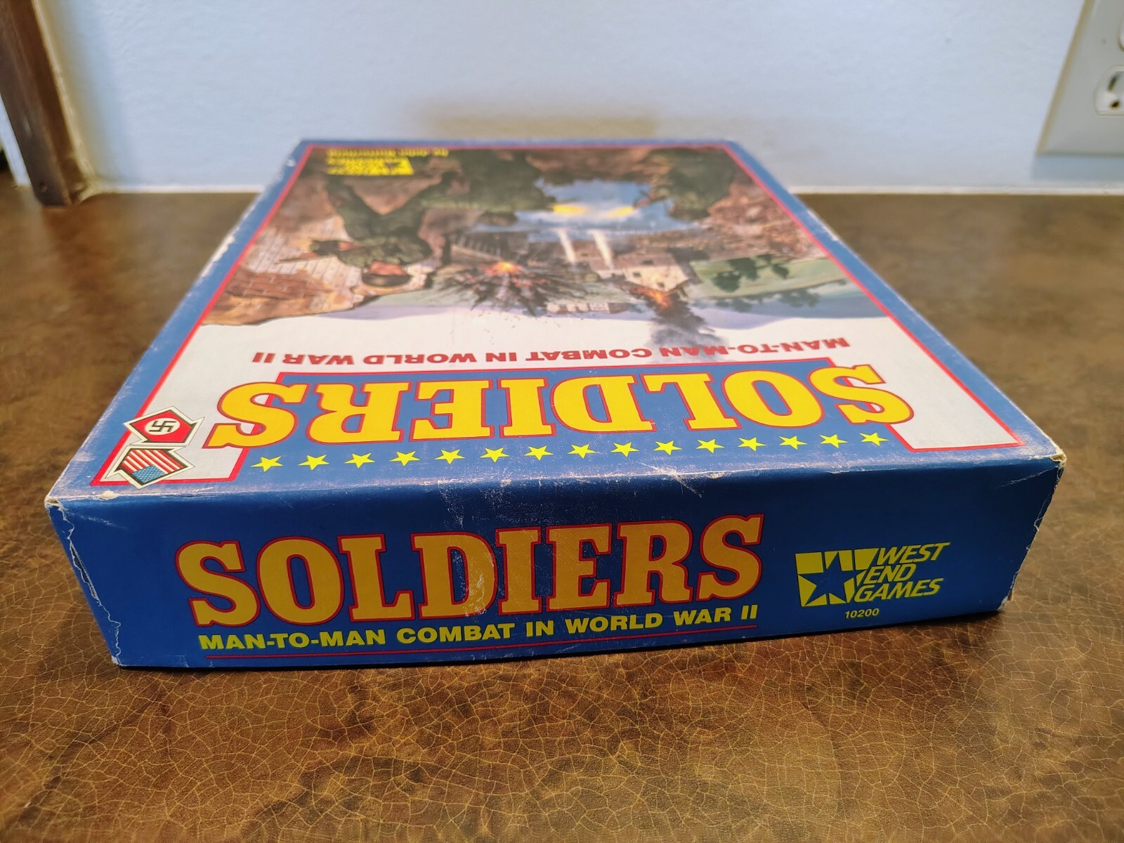 SOLDIERS MAN TO MAN COMBAT IN WW2 WEST END GAMES 1982 UNPUNCHED/COMPLETE W/ BOX