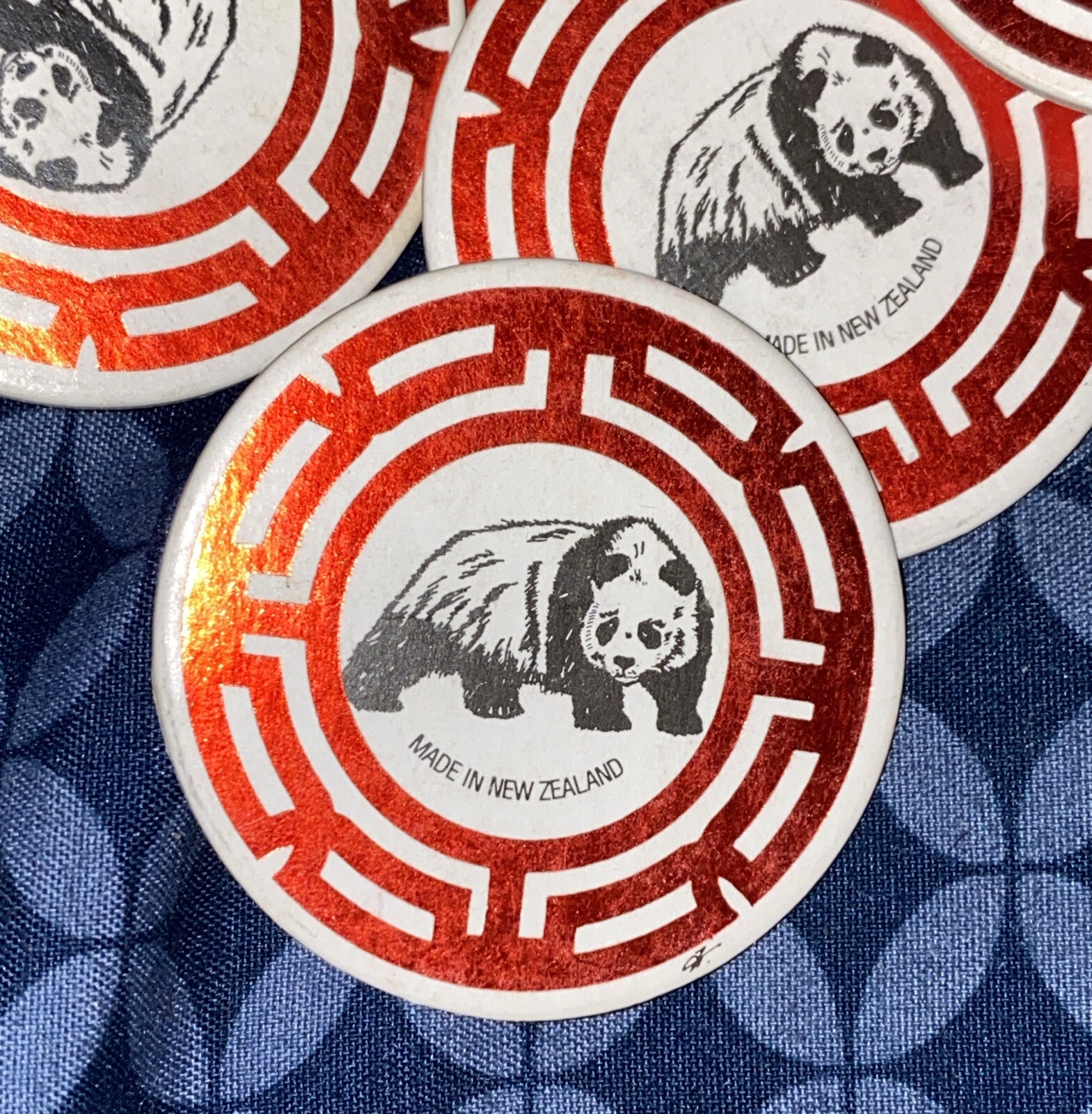 Vintage 138 Lot Pog Made In New Zealand Foil Panda Hawaii Milk Cap