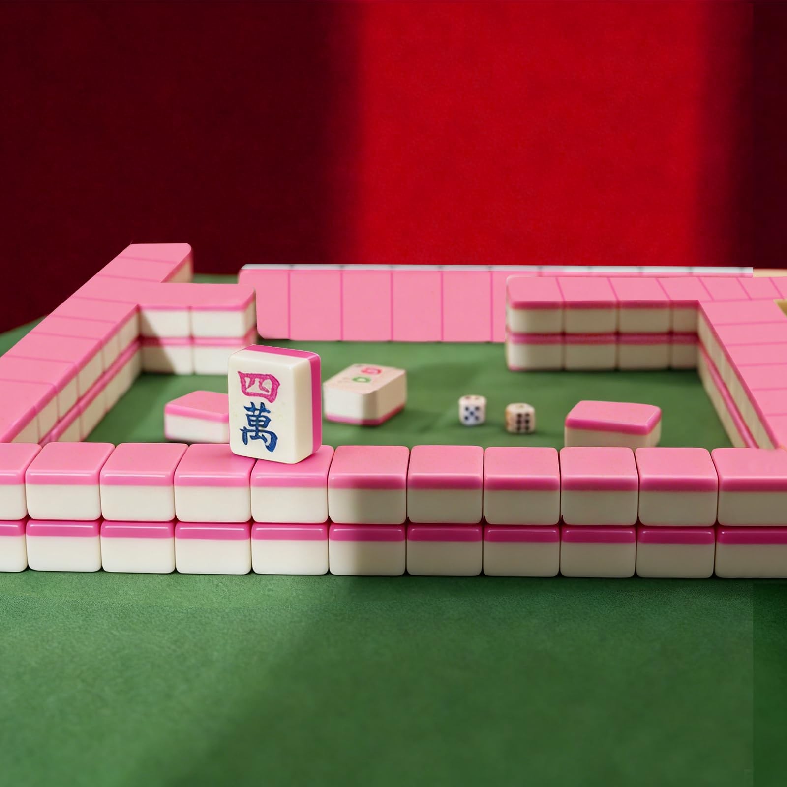 American Mahjong Game Set,Mahjong Set,Complete Tile Small, Multicolor