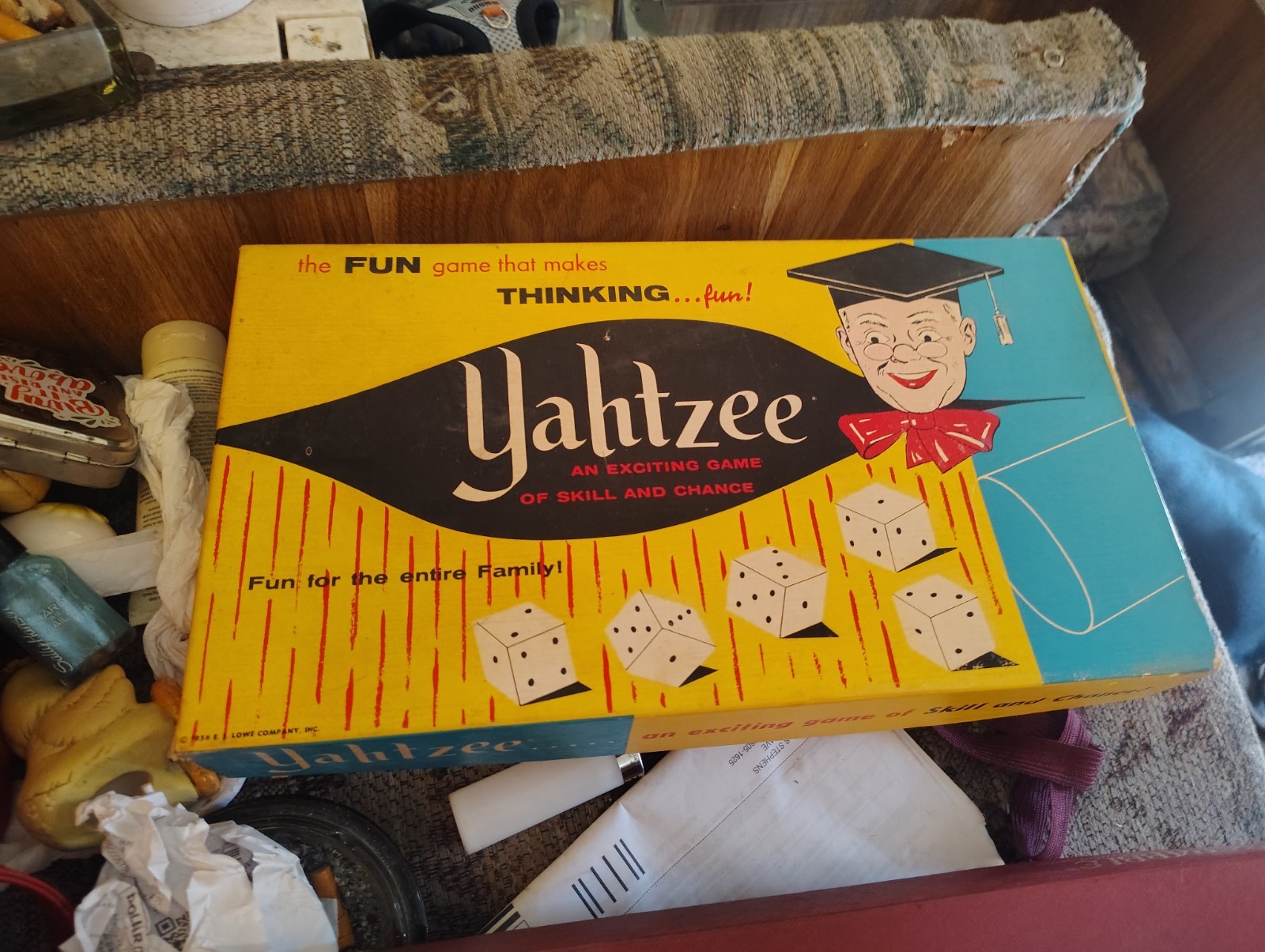 1960s Yatzee Board Game With Kismet Pieces