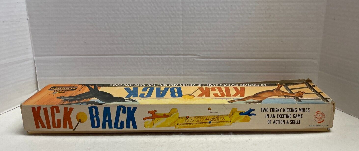 Vintage Schaper Kick Back Game of Action & Skill Complete in Original Box 1965