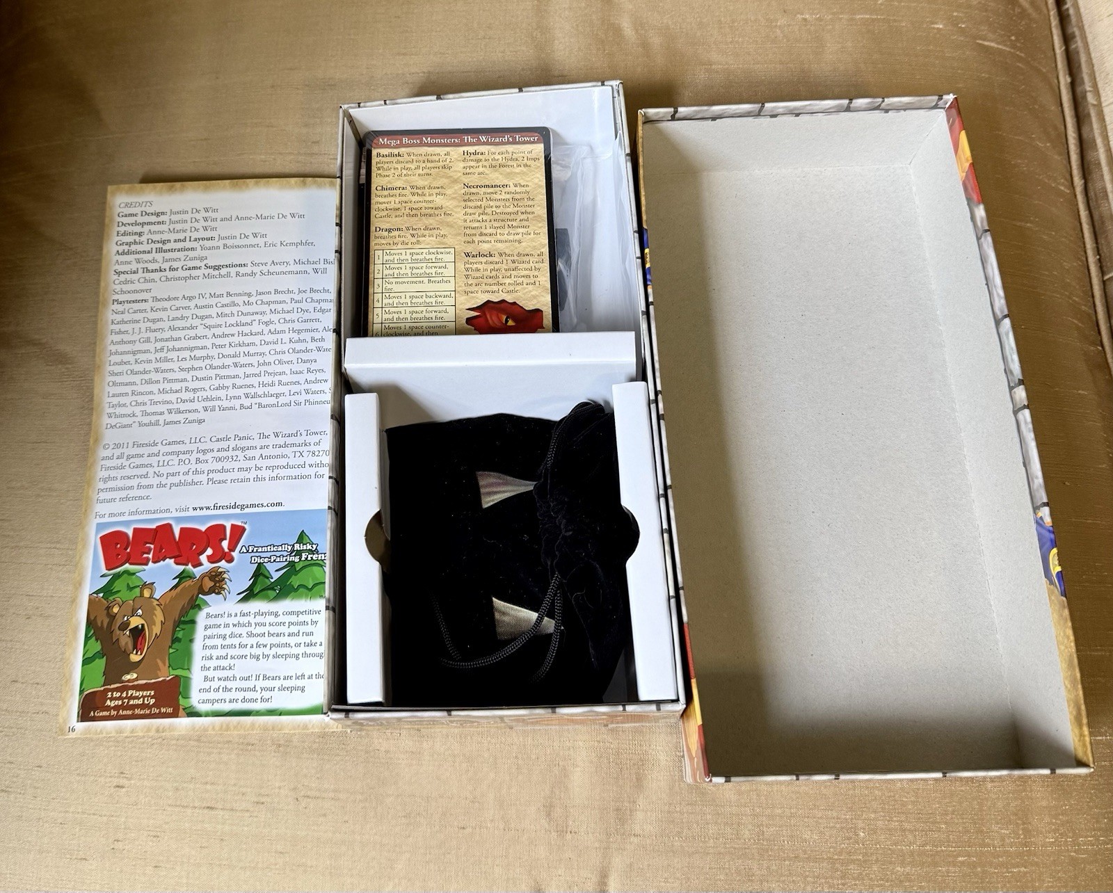 Castle Panic The Wizard’s Tower Expansion Complete 2011 Fireside Games VG