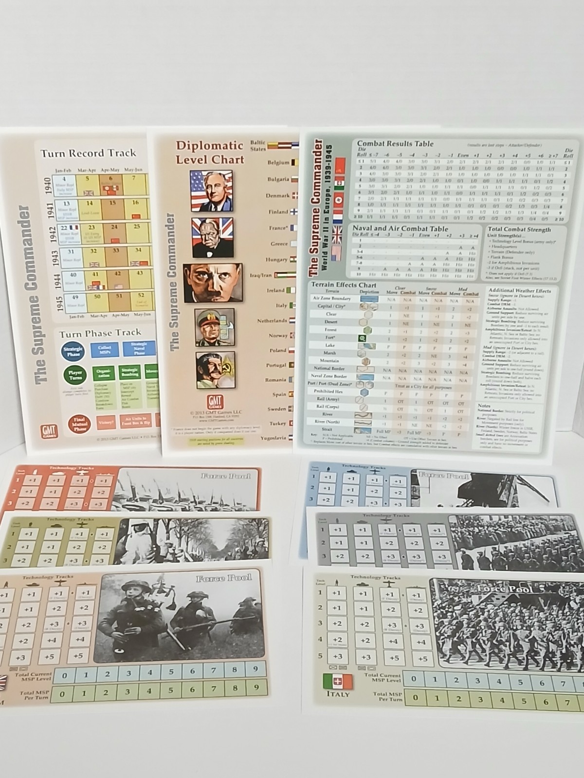 The Supreme Commander: World War II in Europe, 1939-1945 GMT Games WW2