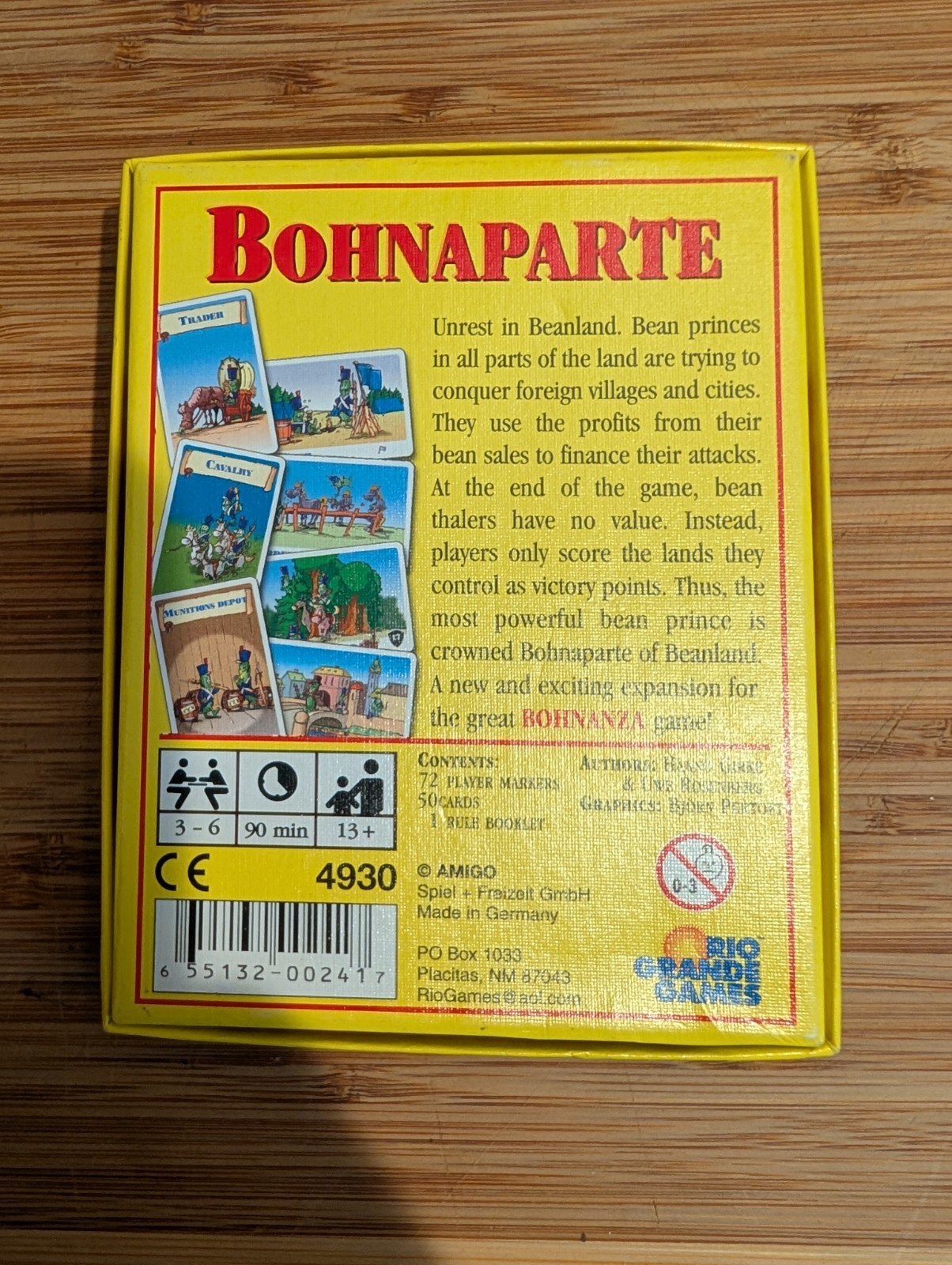 King of the Elves + Space Beans + High Bohn + Bohnaparte – Rio Grande Game Lot