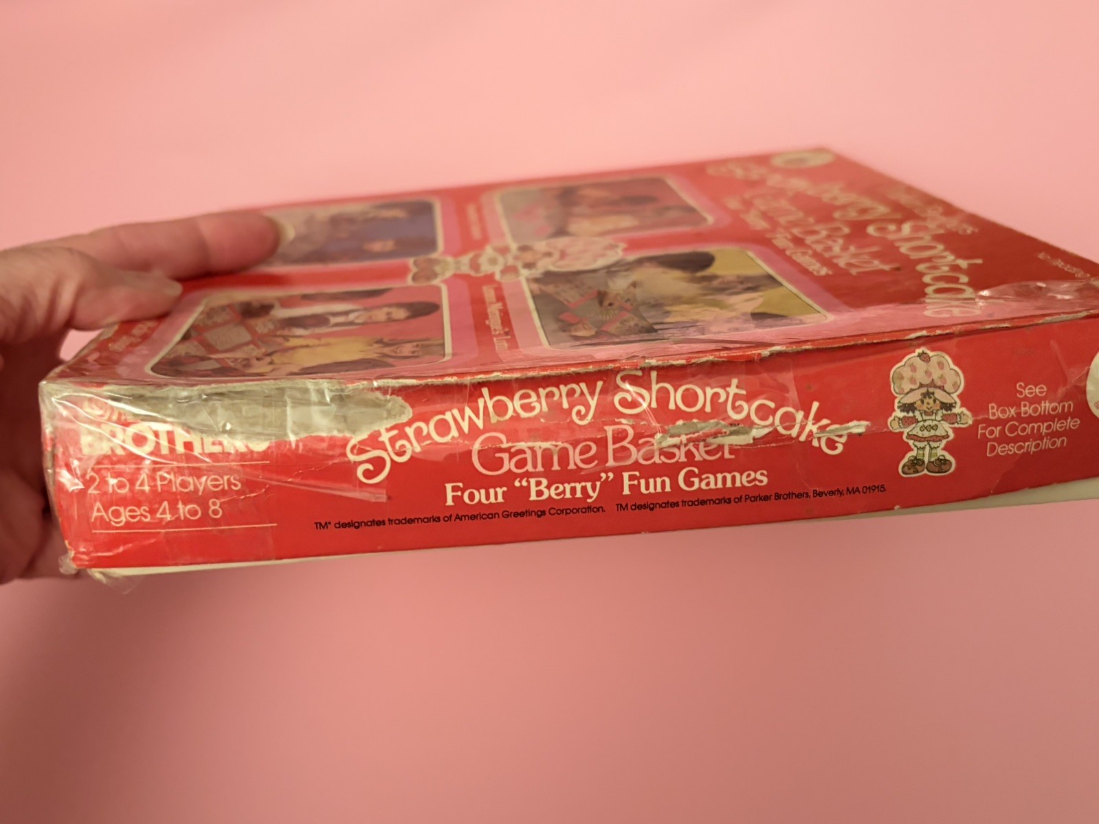 Vintage 1981 Strawberry Shortcake Game Basket 4 “Berry” Fun Games !!!!