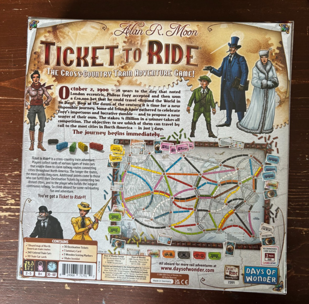 SEALED Ticket To Ride by Alan R. Moon by Days of Wonder Board Game 2021 NEW