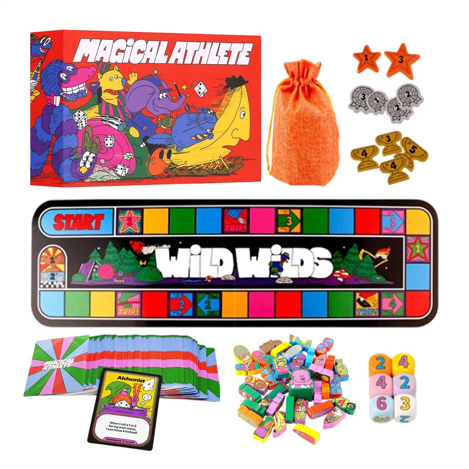 Magical Athlete Board Game – A Party Game of Pure Racing Chaos