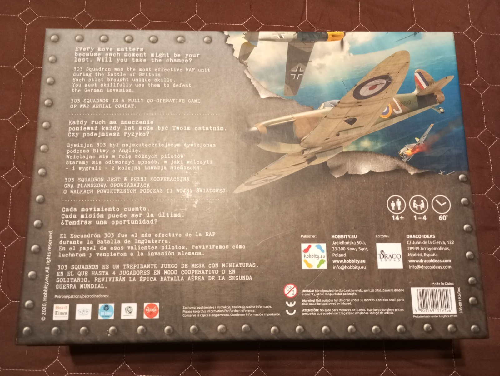 303 Squadron game English/Spanish/Polish
