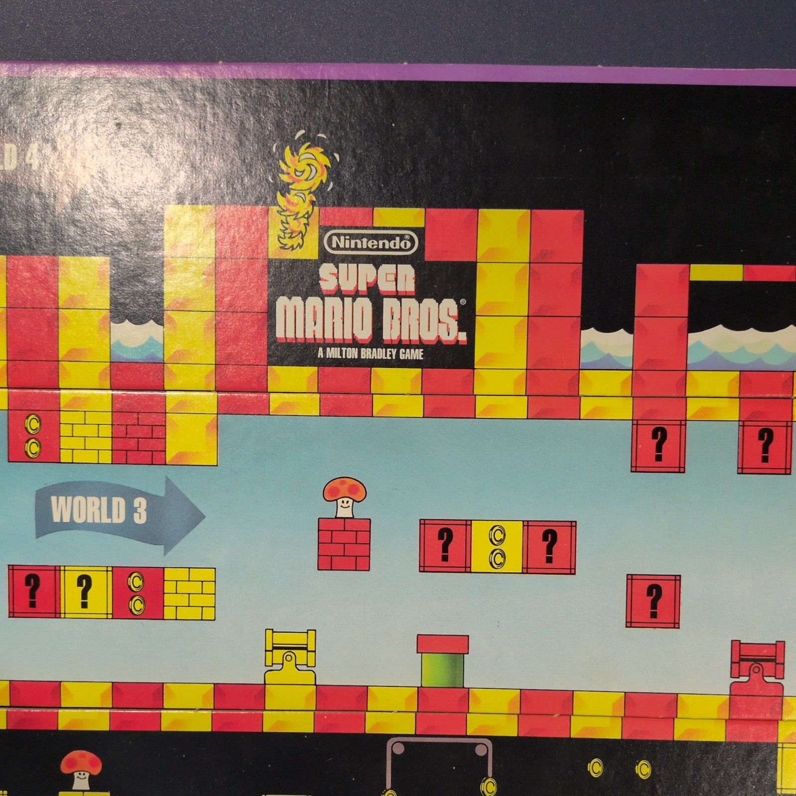 Vintage Super Mario Bros Board Game Milton Bradley 1988 USA