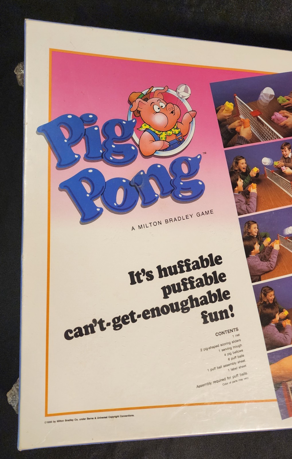 Vintage 1986 Milton Bradley PIG PONG Tabletop Game NEW IN BOX SEALED