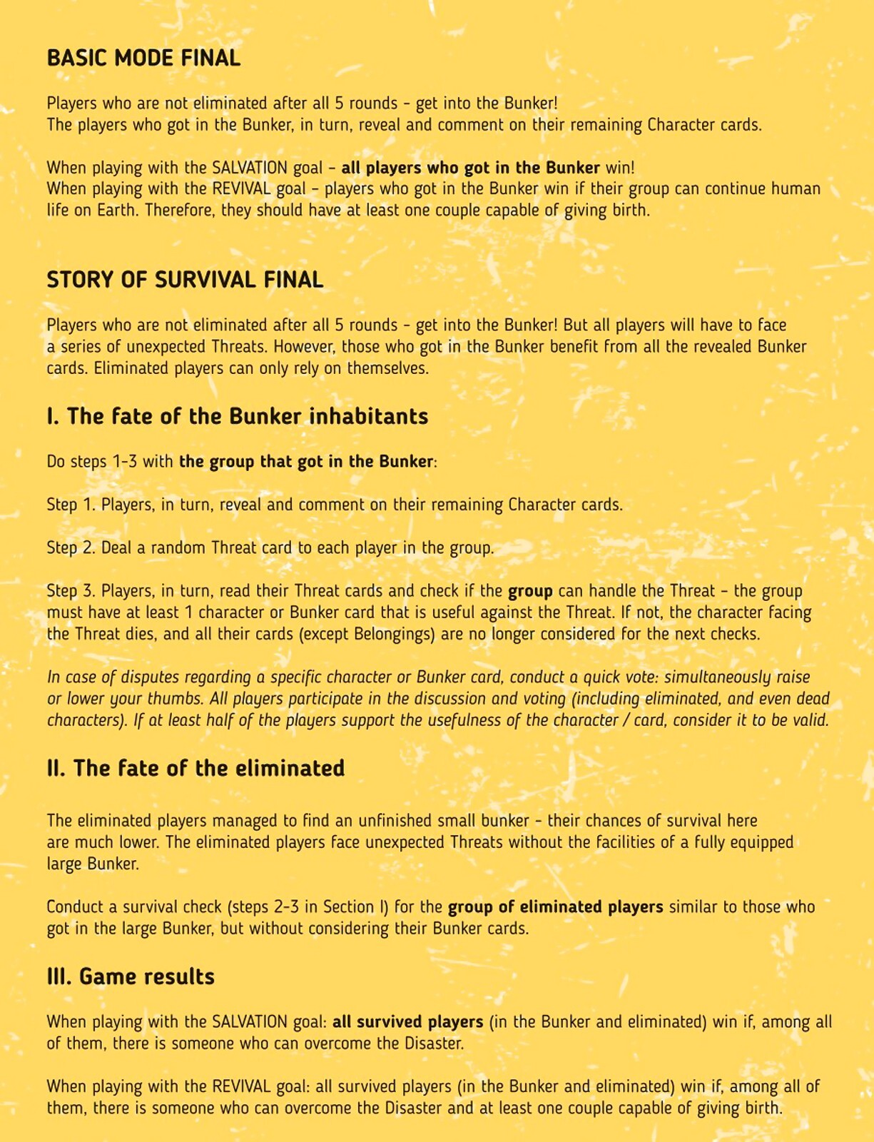 BUNKER – Board Game (ENGLISH EDITION) – 100% Original