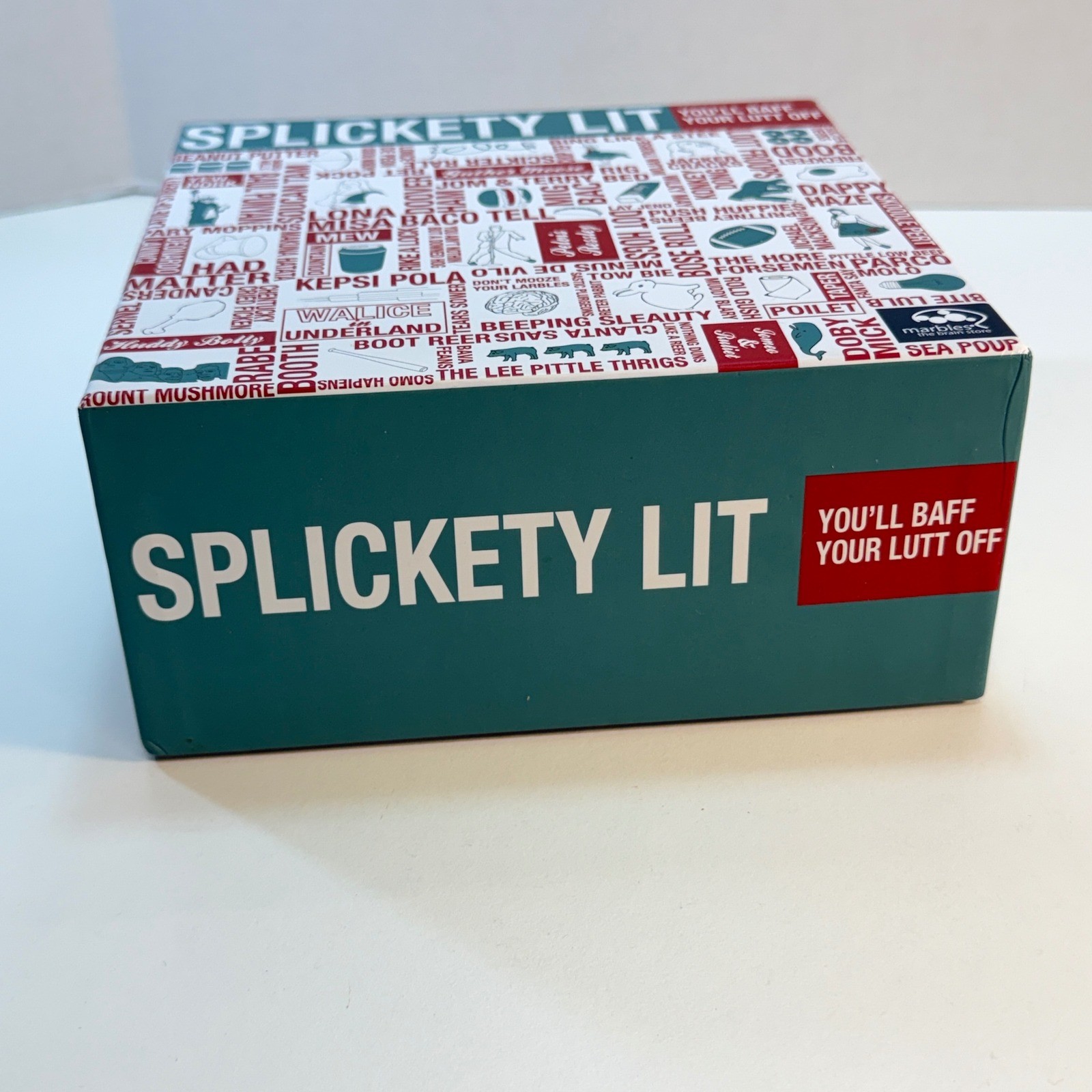Splickety Lit Marbles Brain Workshop Word Spoonerism Party Game Complete