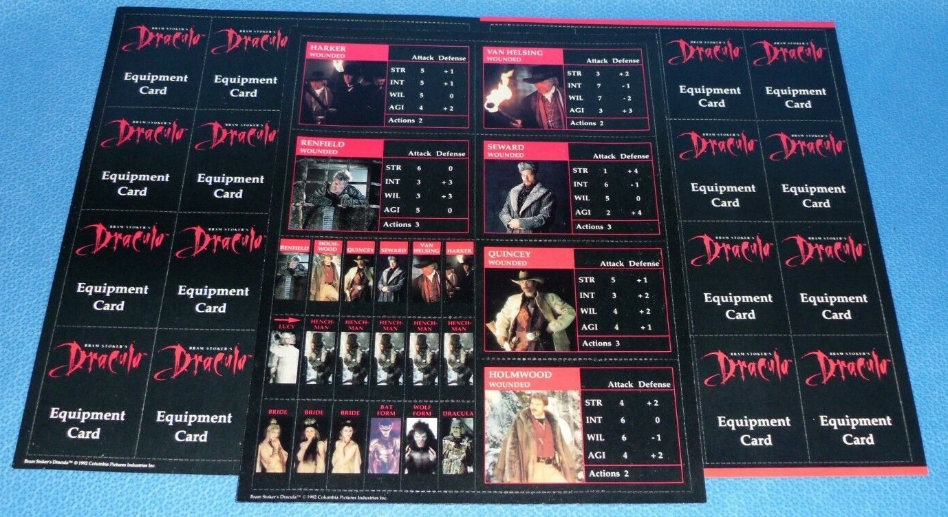 Bram Stoker’s Dracula Board Game Complete & Unpunched – Leading Edge Games